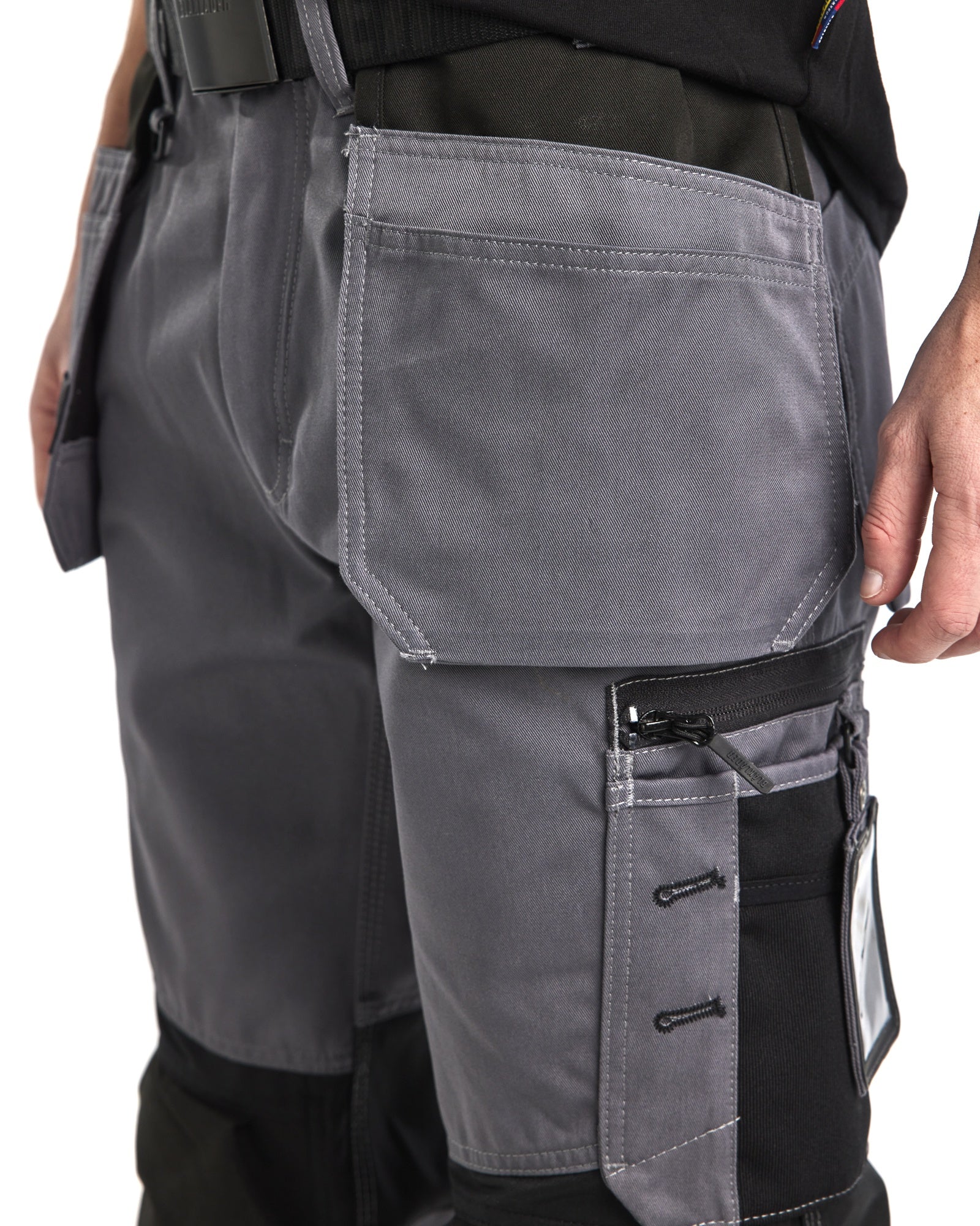Blaklader Craftsman Work Trousers, Mid Grey/Black (7)