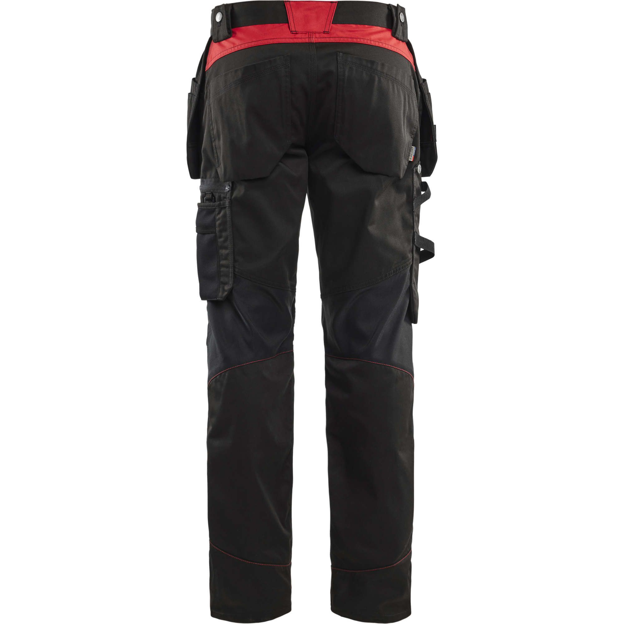 Blaklader Craftsman Work Trousers, Black/Red (4)