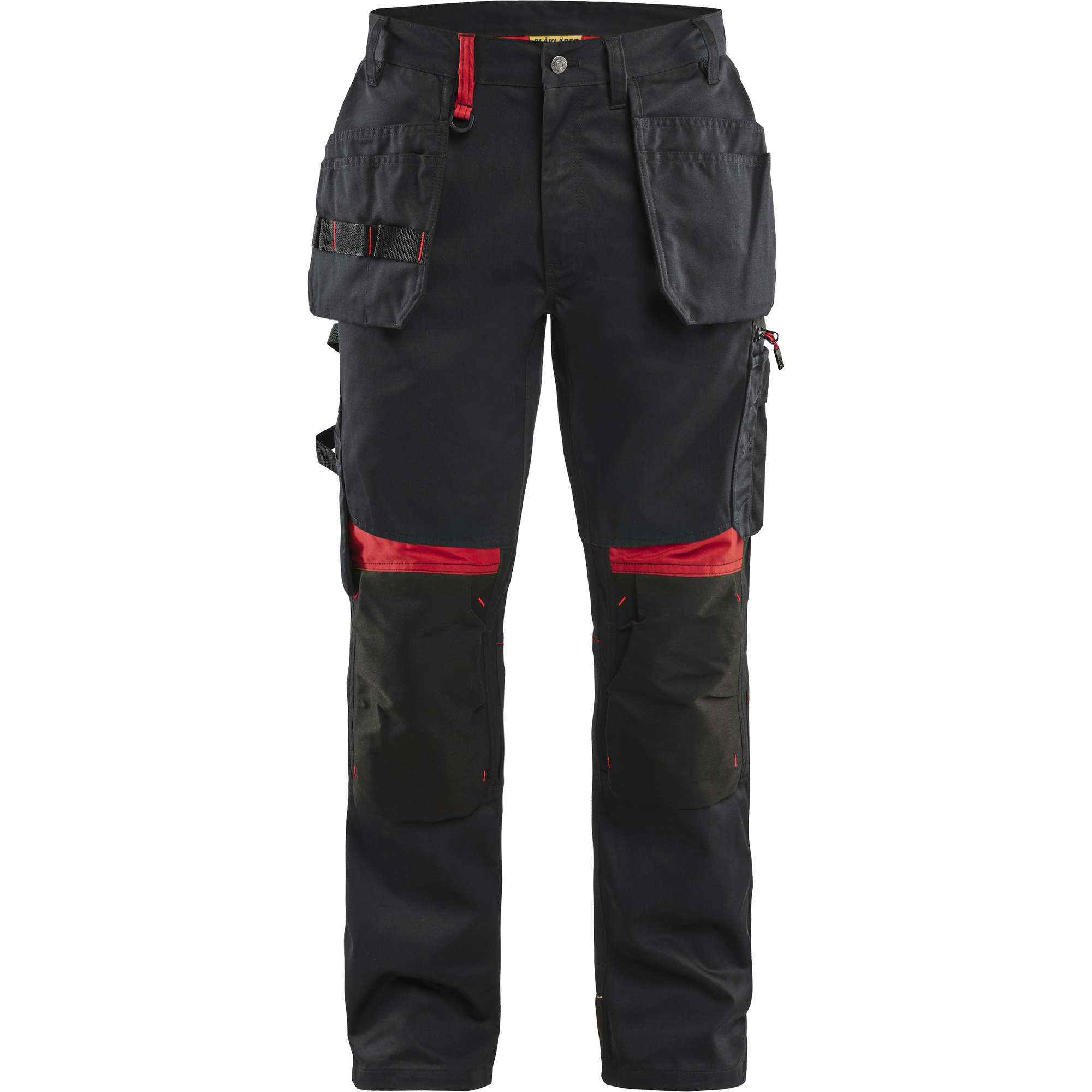 Blaklader Craftsman Work Trousers, Black/Red