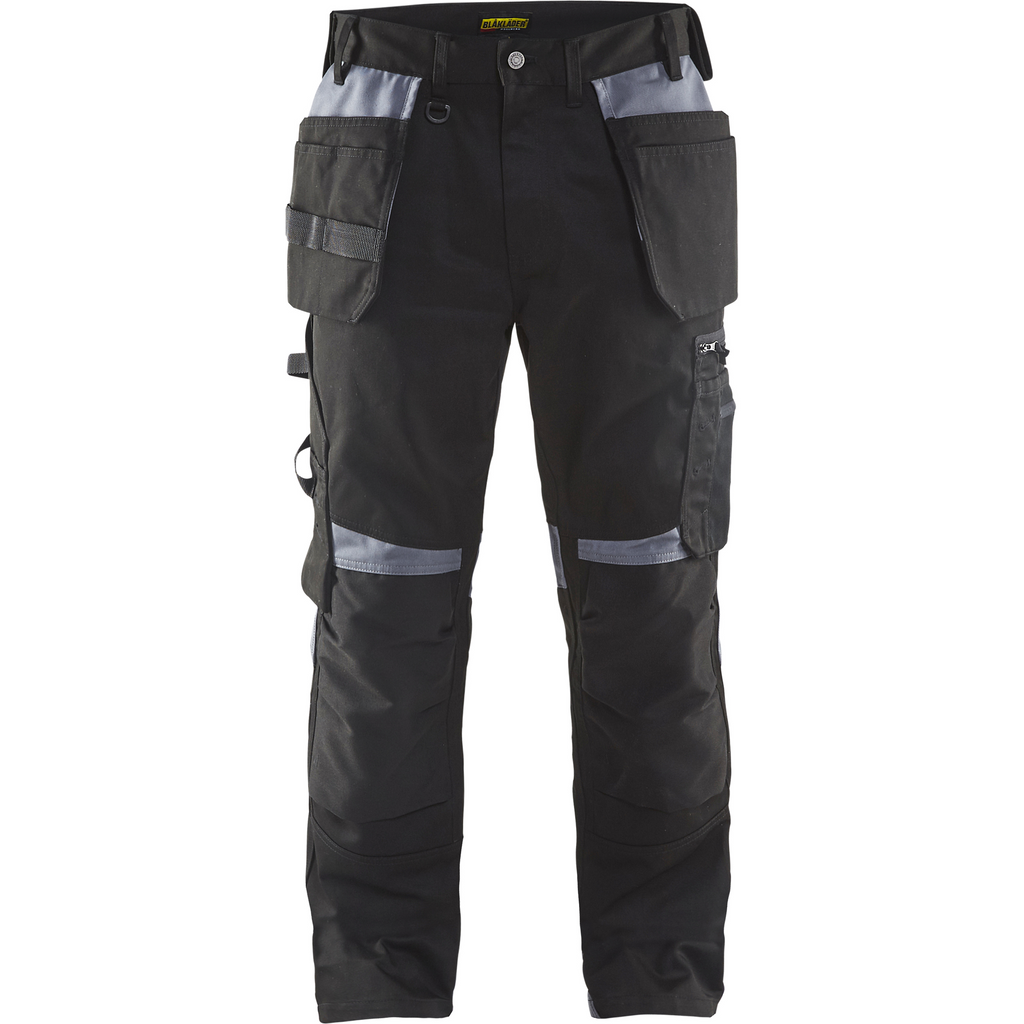 Blaklader Craftsman Work Trousers, Black/Grey
