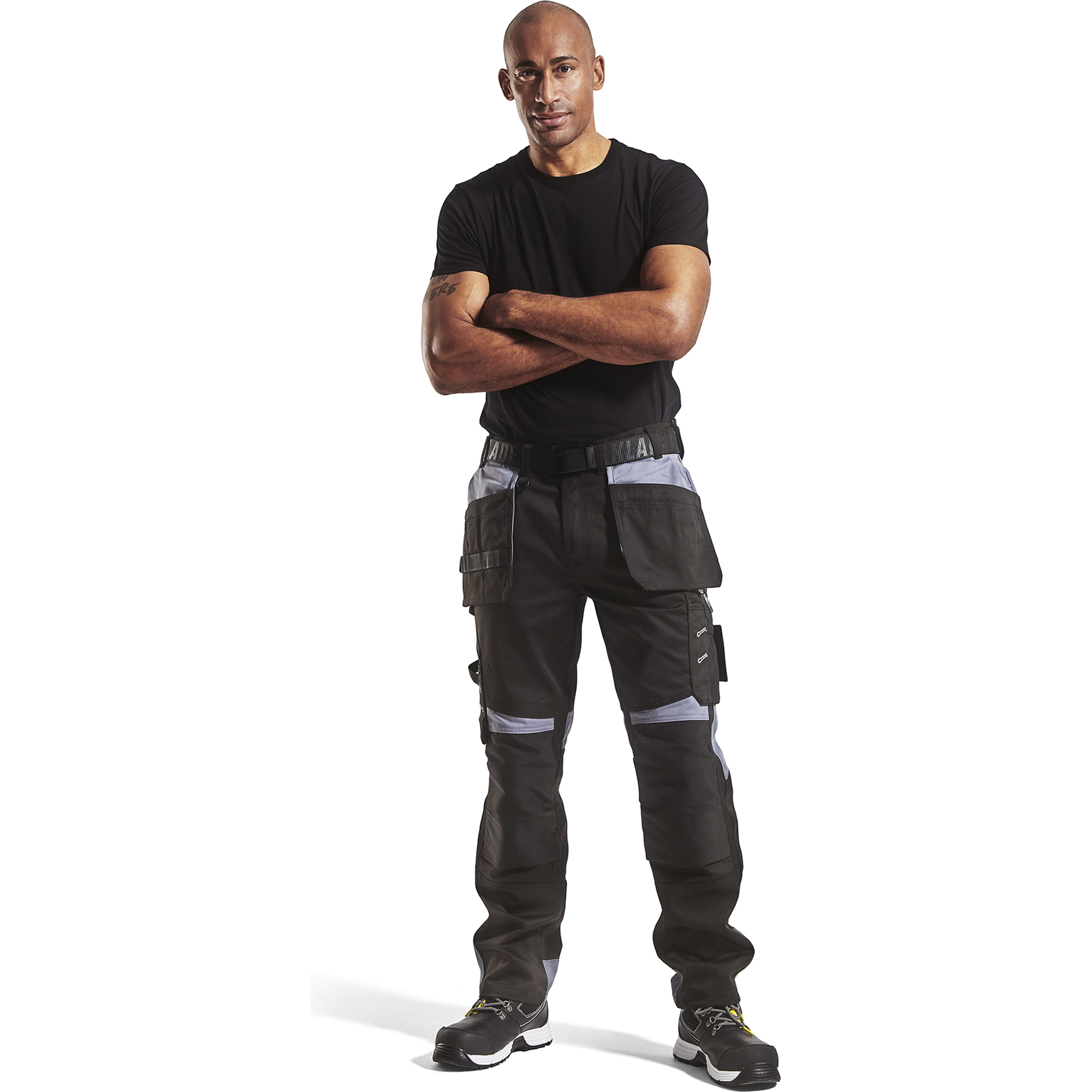 Blaklader Craftsman Work Trousers, Black/Grey (4)