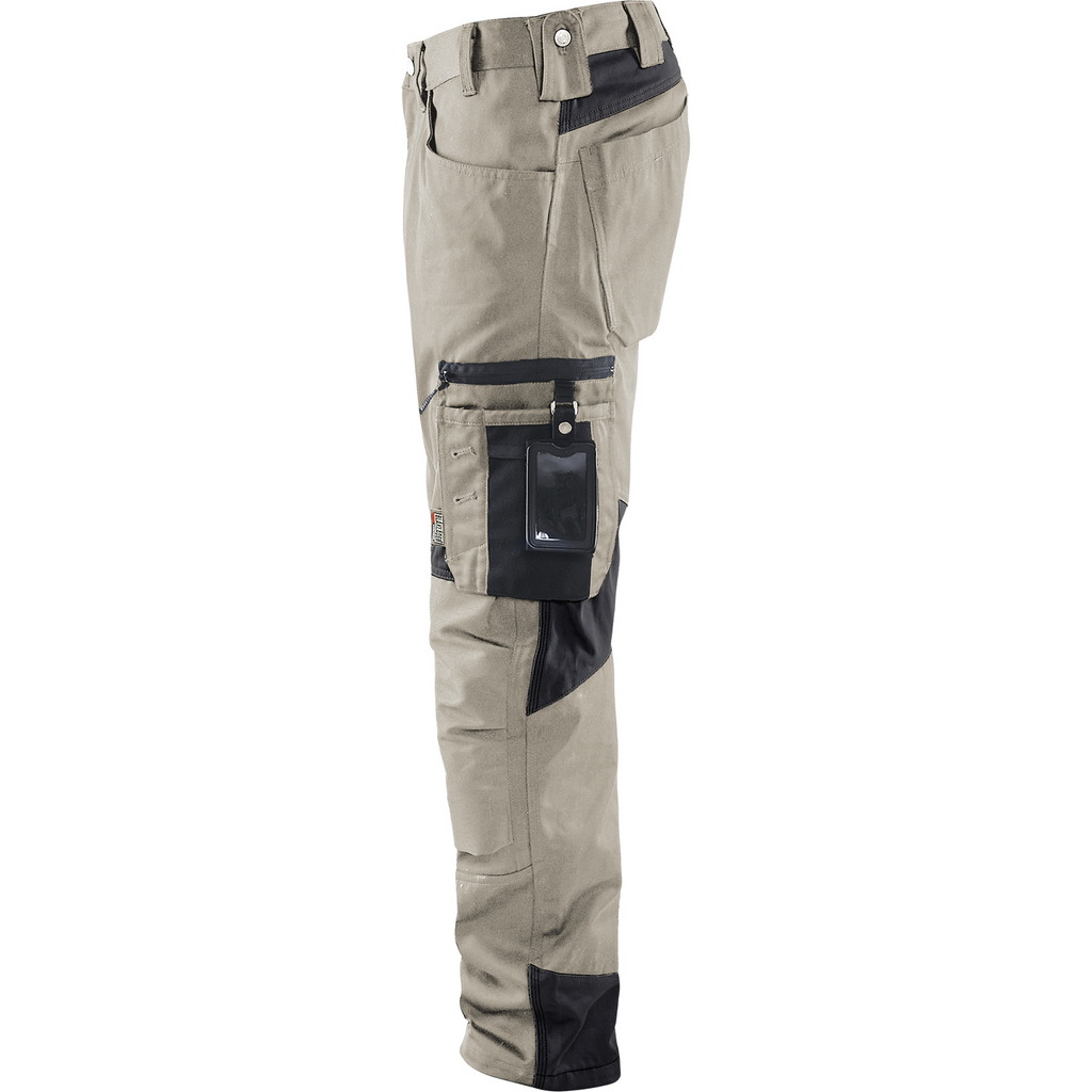 Blaklader Craftsman Work Trousers, Stone Grey/Black (3)
