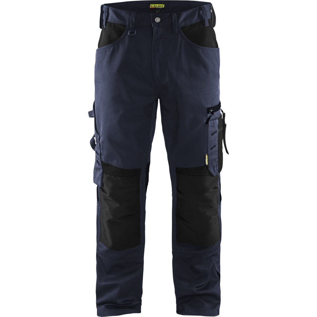 Blaklader Craftsman Work Trousers, Dark Navy/Black