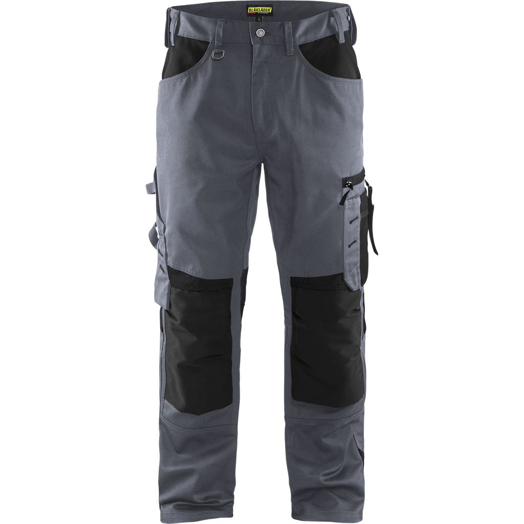 Blaklader Craftsman Work Trousers, Grey/Black