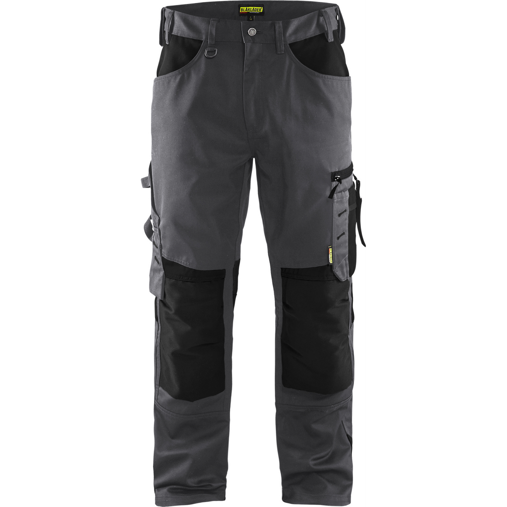 Blaklader Craftsman Work Trousers, Mid Grey/Black