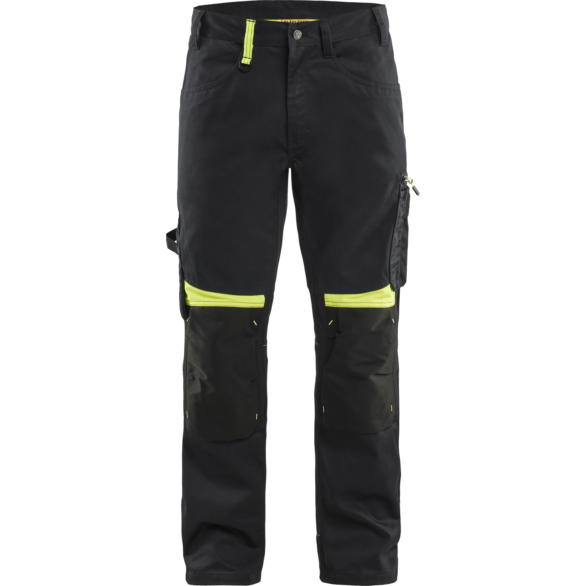 Blaklader Craftsman Work Trousers, Black/Yellow