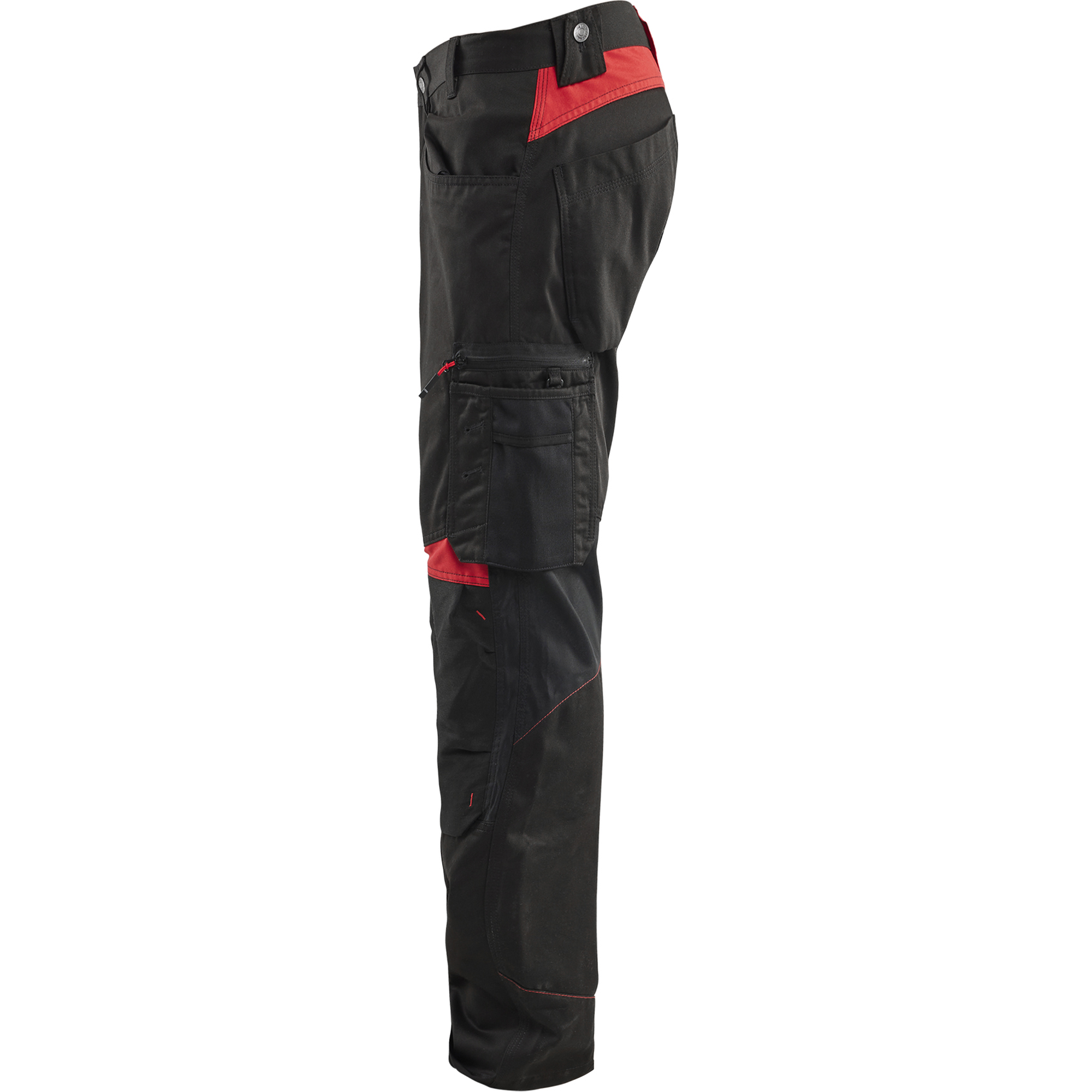Blaklader Craftsman Work Trousers, Black/Red (3)