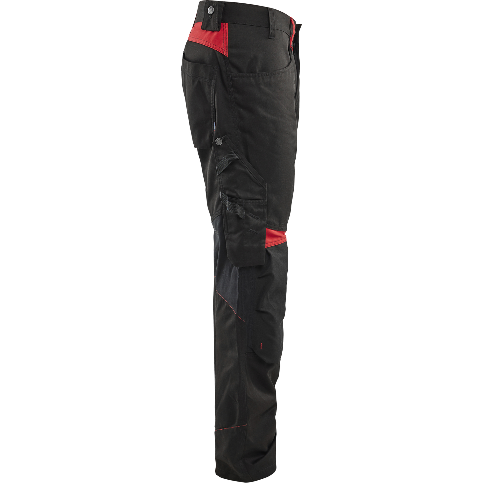 Blaklader Craftsman Work Trousers, Black/Red (2)