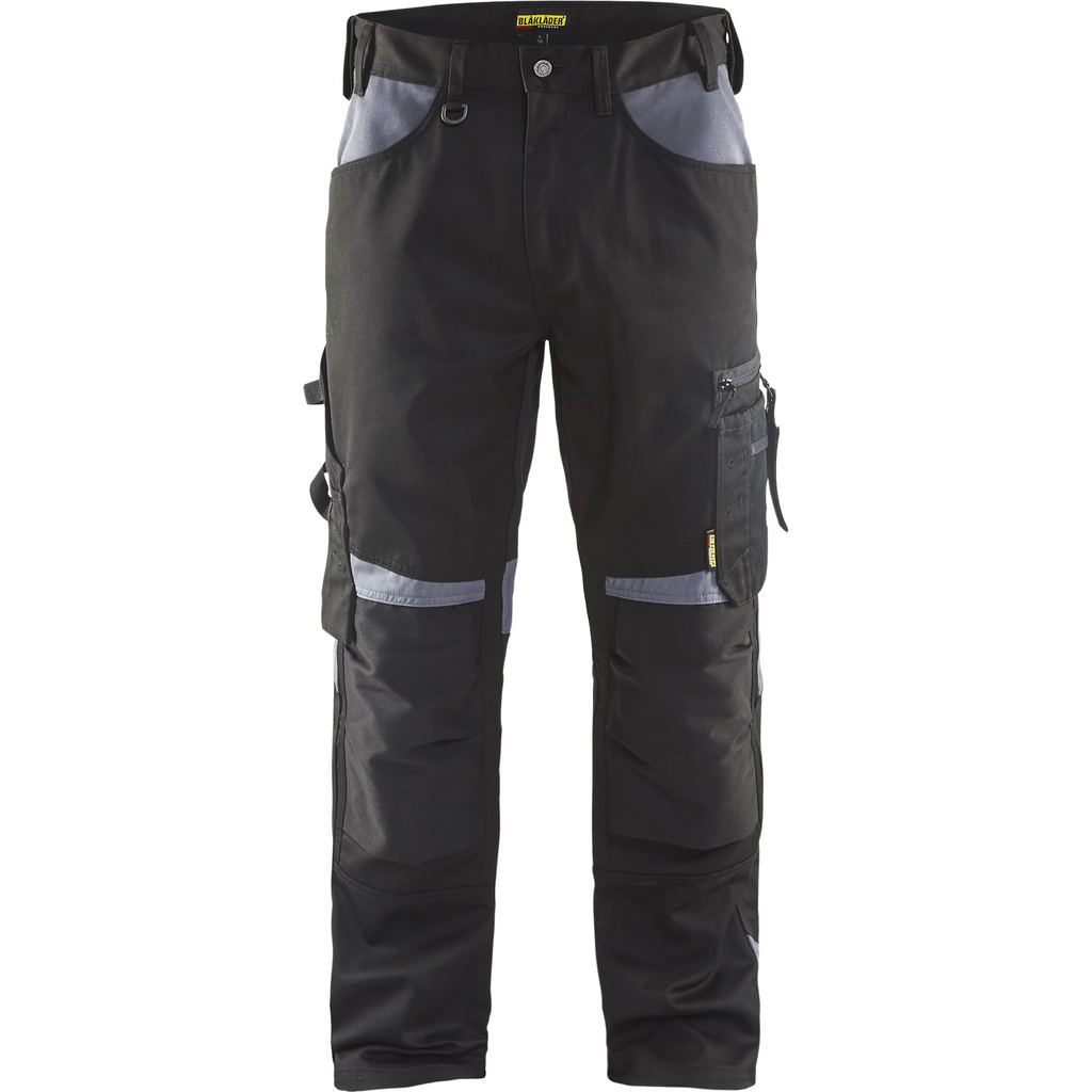 Blaklader Craftsman Work Trousers, Black/Grey