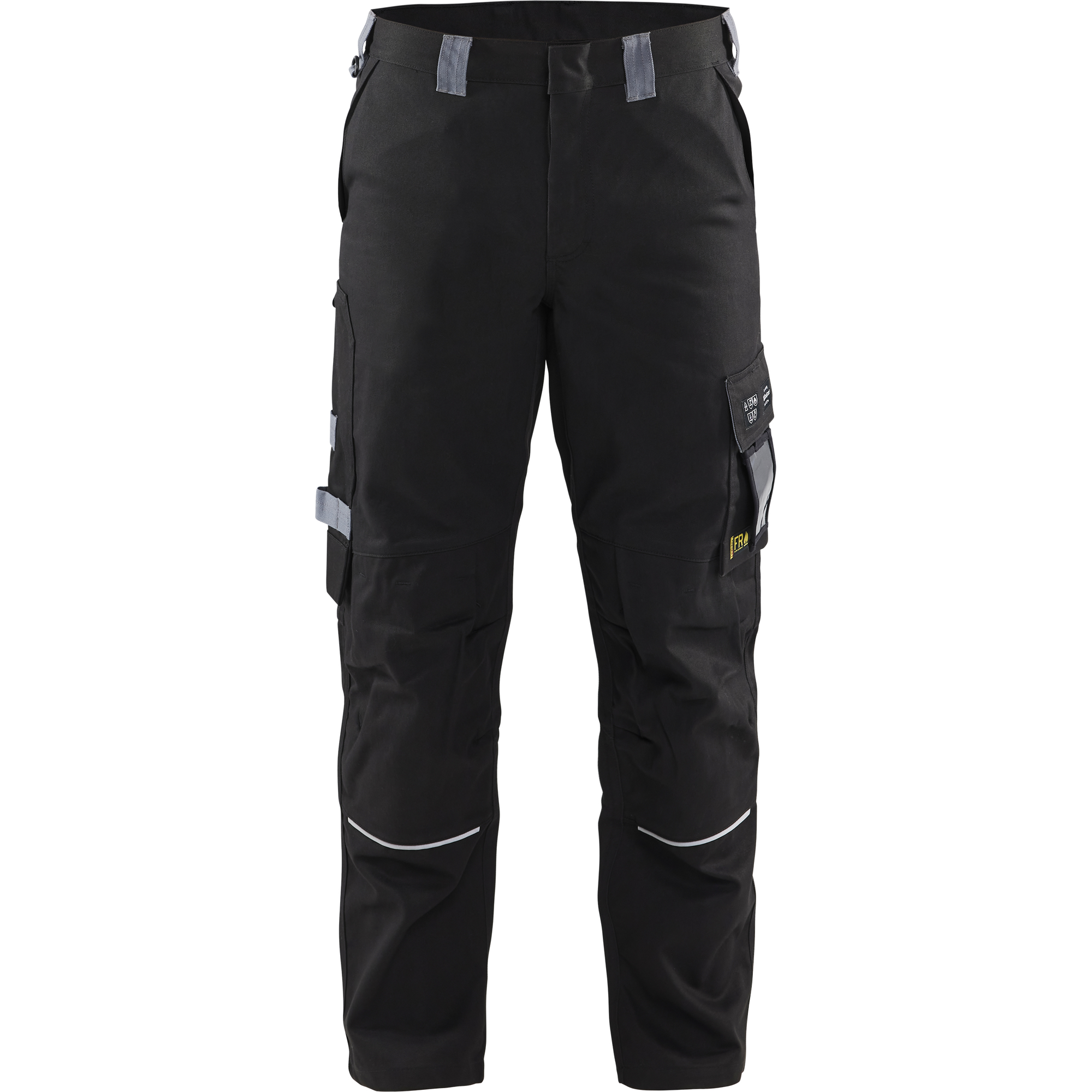 Blaklader Flame Resistant Work Trousers, Black/Grey