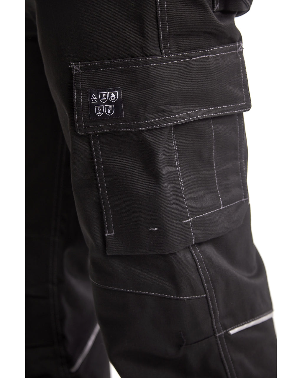 Blaklader Flame Resistant Work Trousers, Black/Grey (5)
