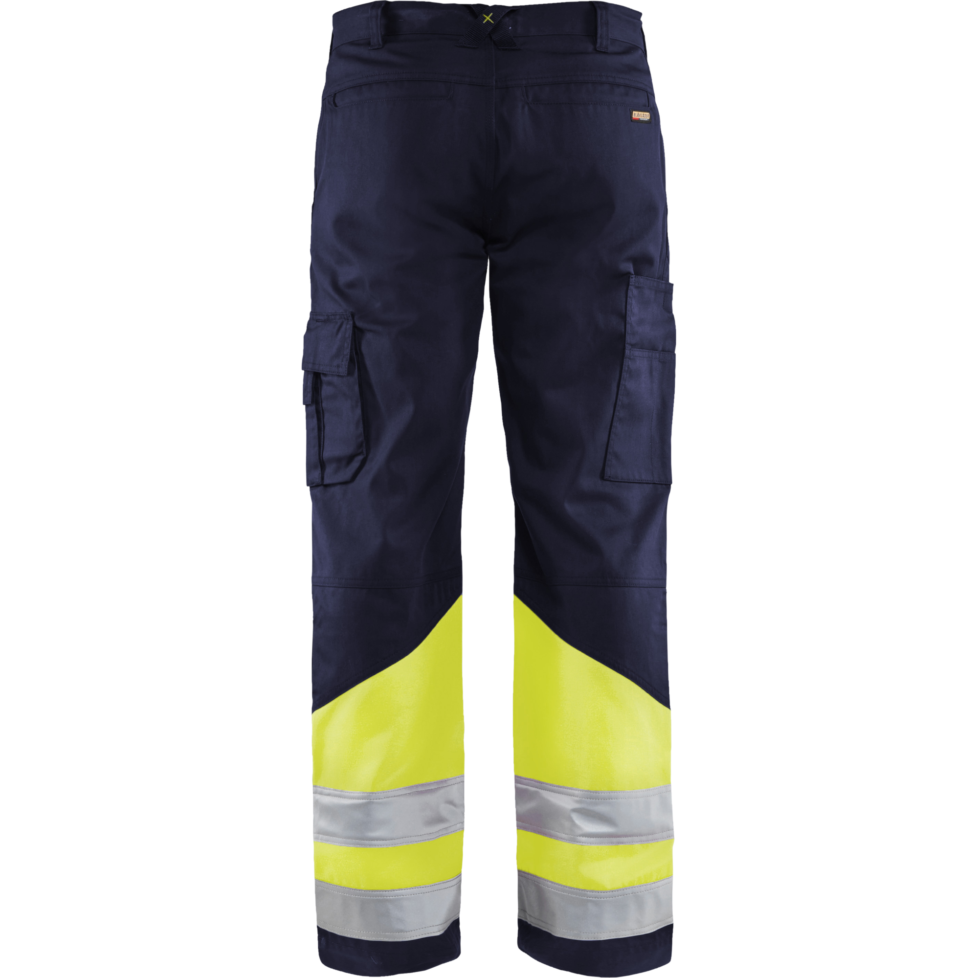 Blaklader High Vis Work Trousers, Navy/Yellow (4)