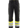 Blaklader High Vis Work Trousers, Black/Yellow