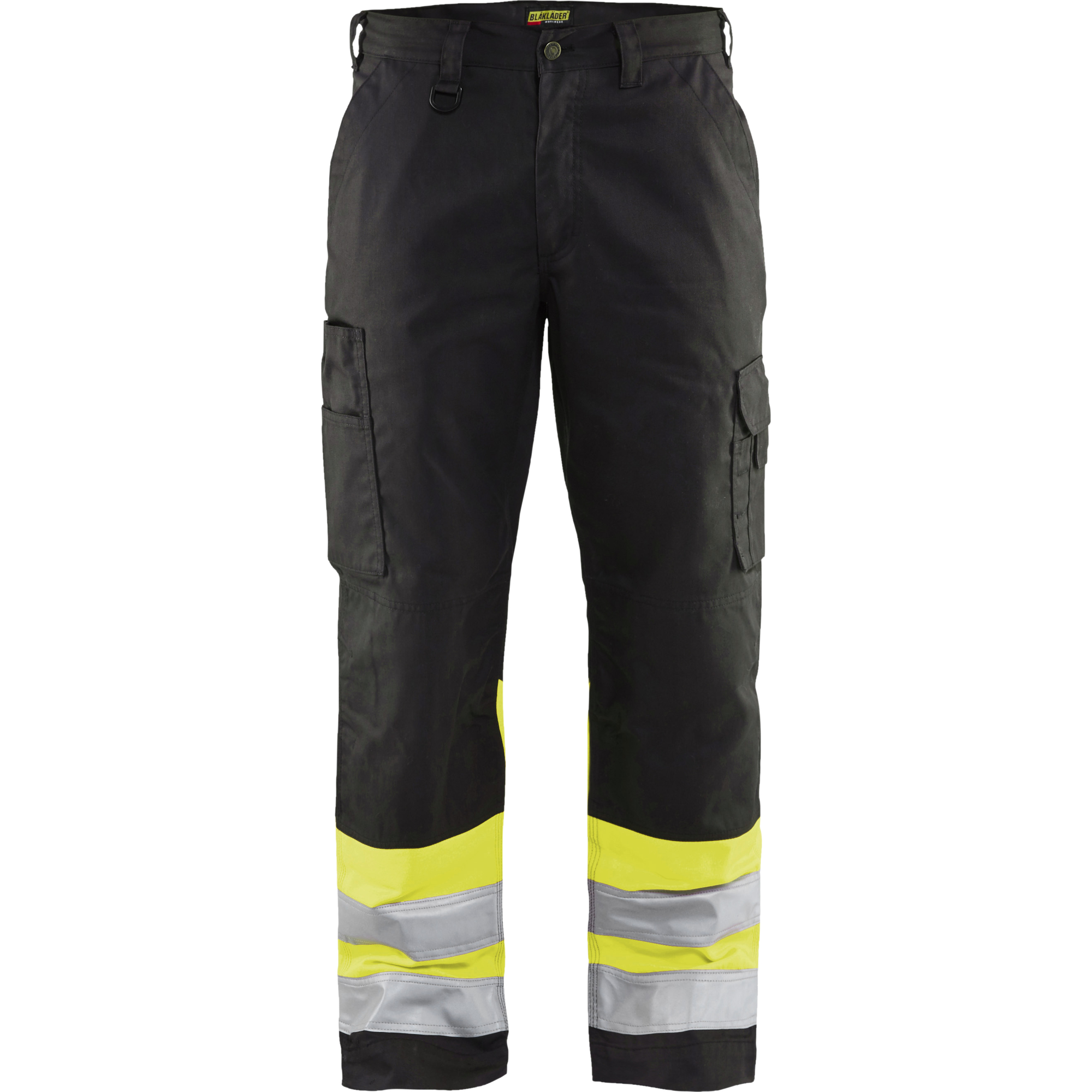 Blaklader High Vis Work Trousers, Black/Yellow