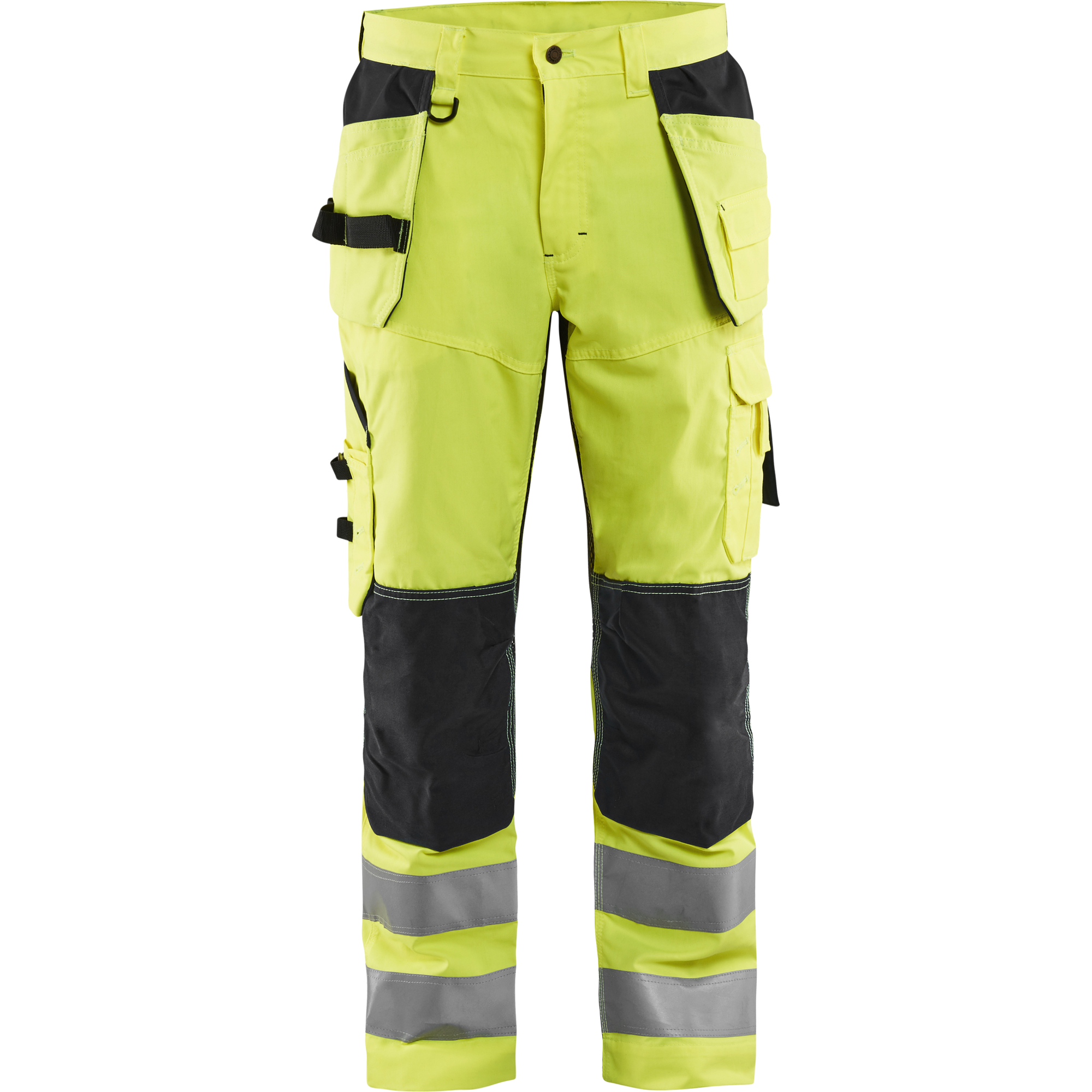 Blaklader High Vis Work Trousers with Ventilation, Yellow/Black