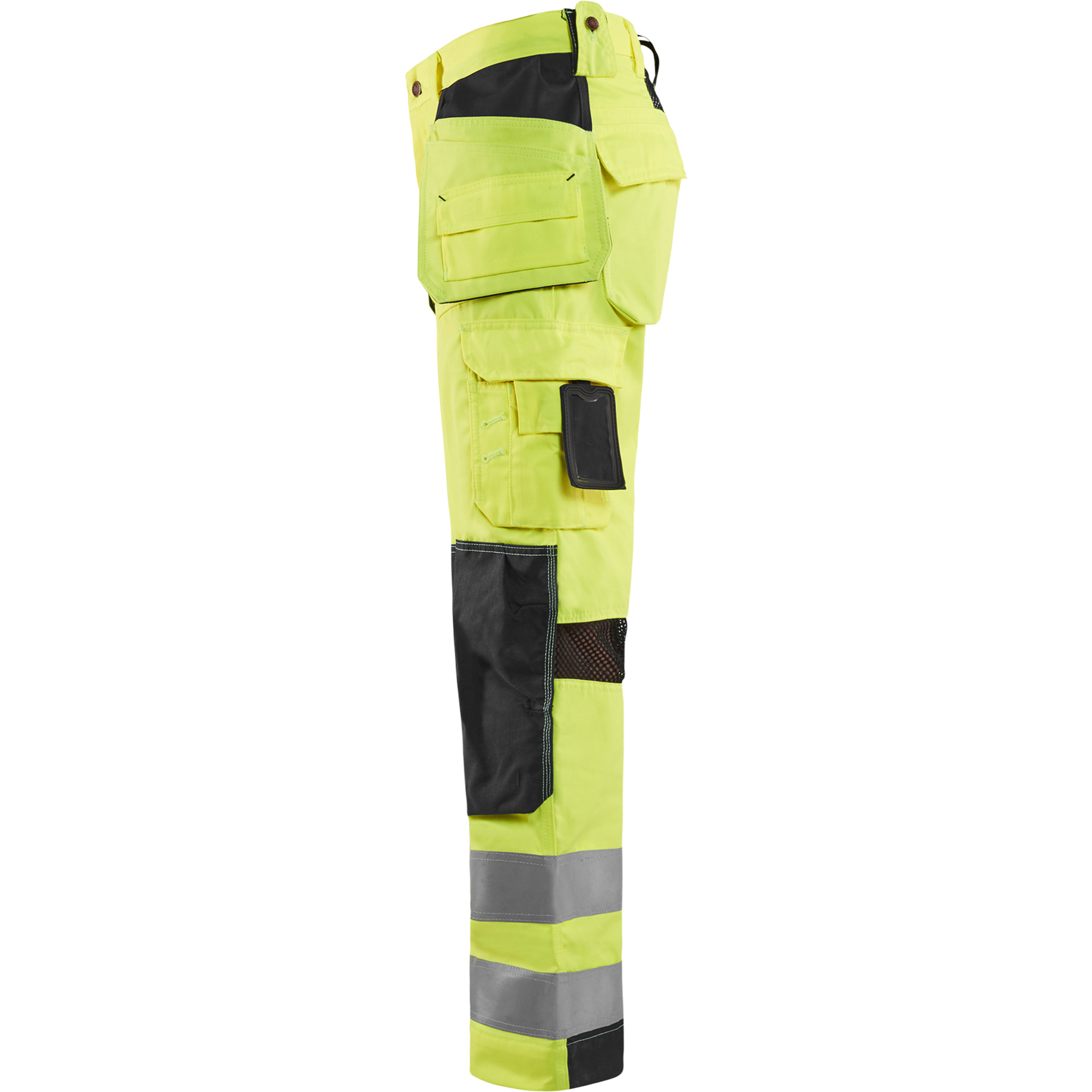 Blaklader High Vis Work Trousers with Ventilation, Yellow/Black (3)