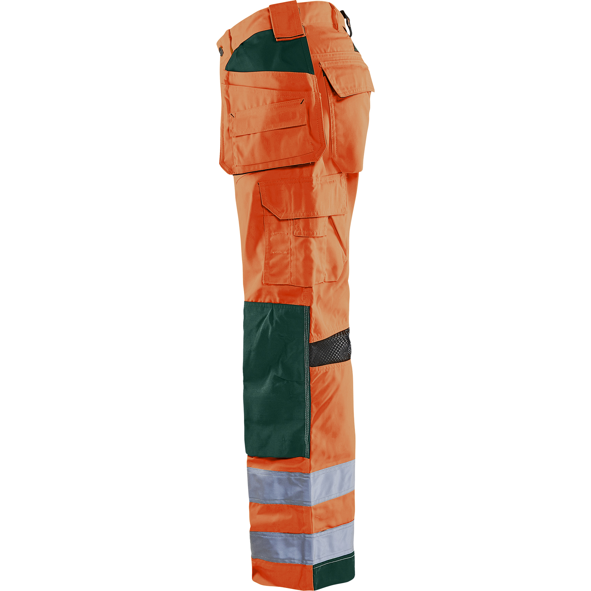 Blaklader High Vis Work trousers with ventilation effect, orange/green (2)