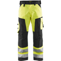 Blaklader High Vis Work Trousers, Yellow/Black