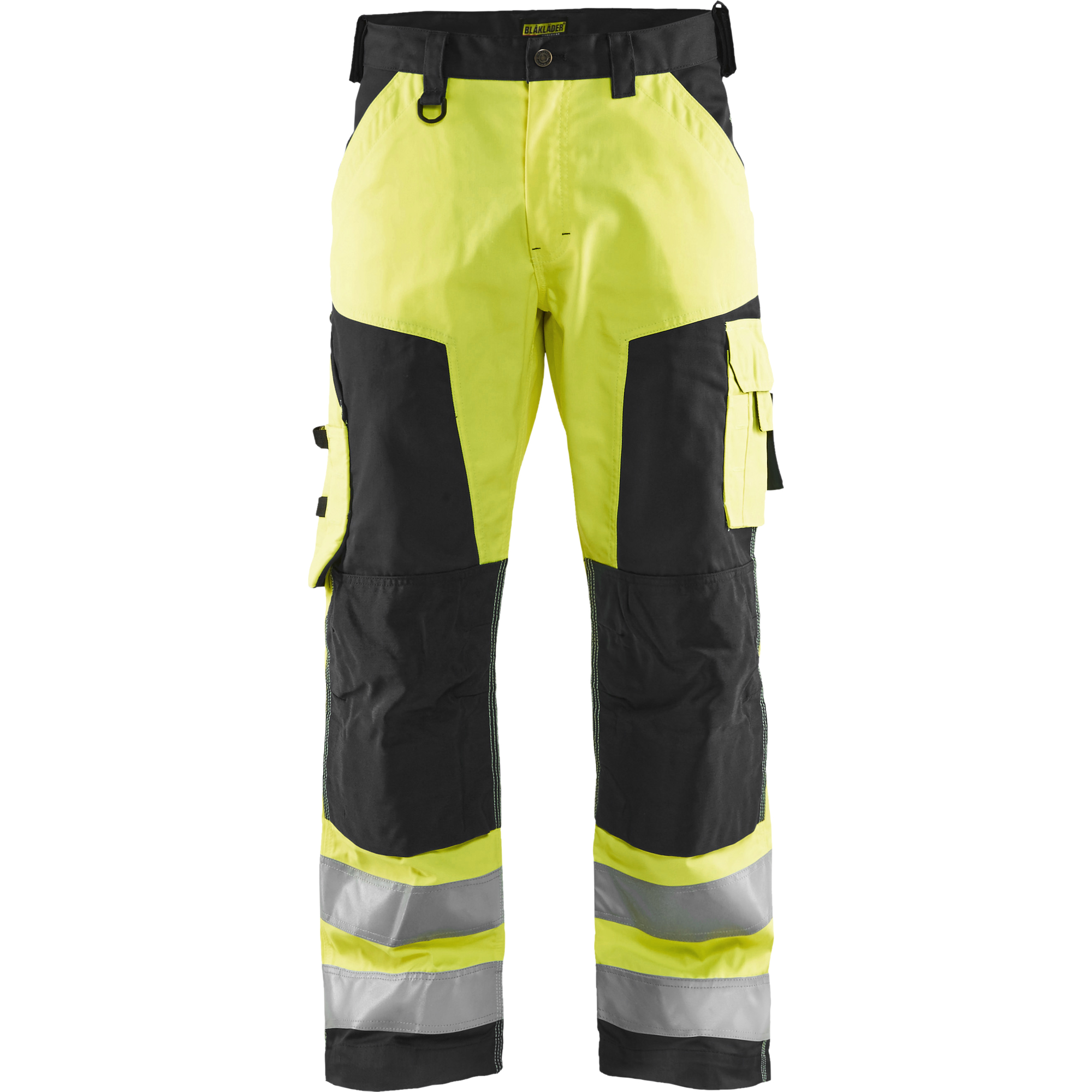 Blaklader High Vis Work Trousers, Yellow/Black