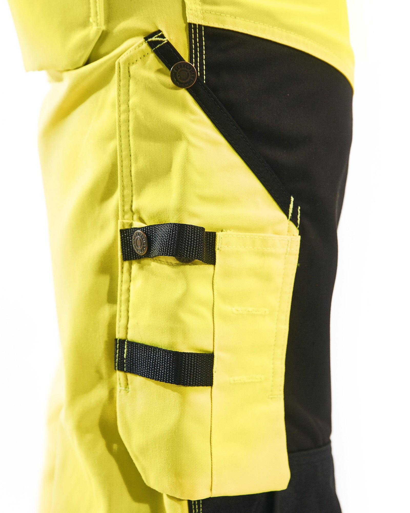 Blaklader High Vis Work Trousers, Yellow/Black (6)
