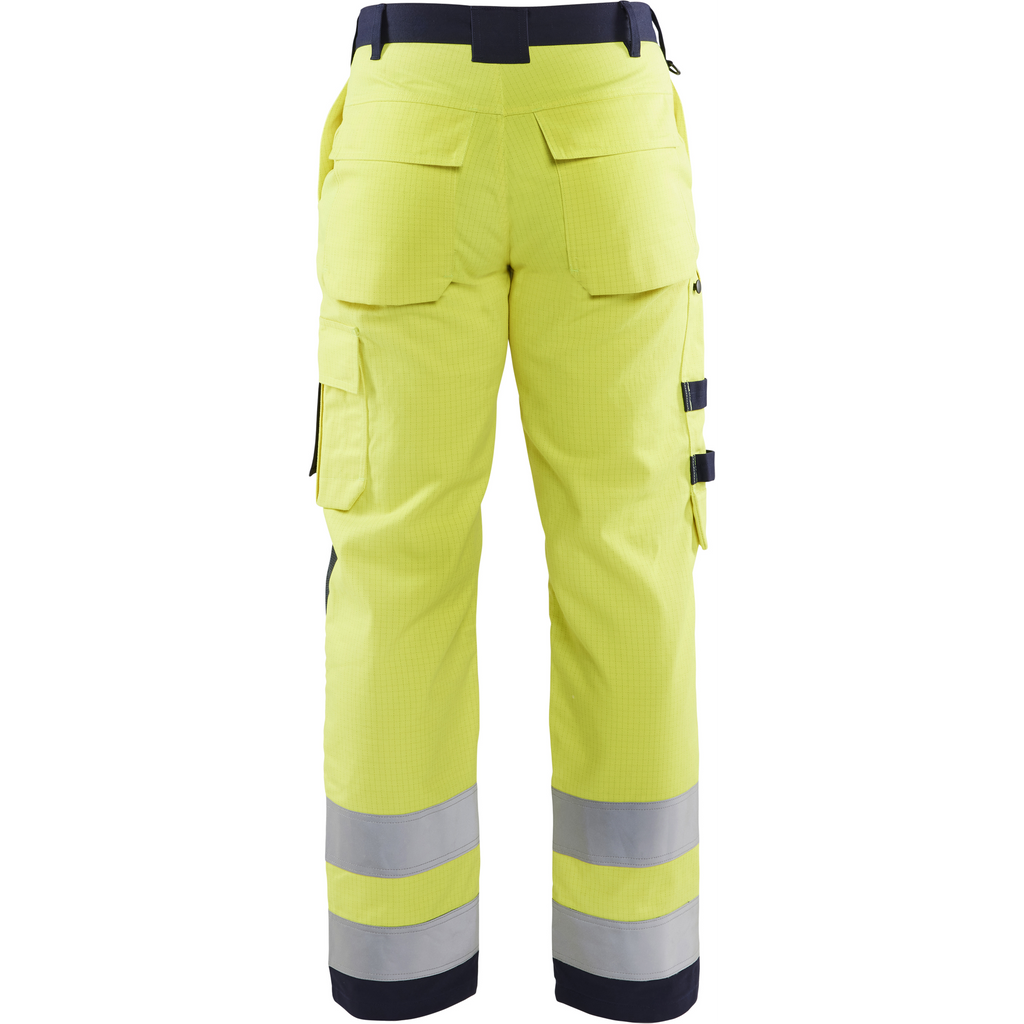 Blaklader Multinorm Craftsman Work Trousers, Yellow/Navy Blue (4)