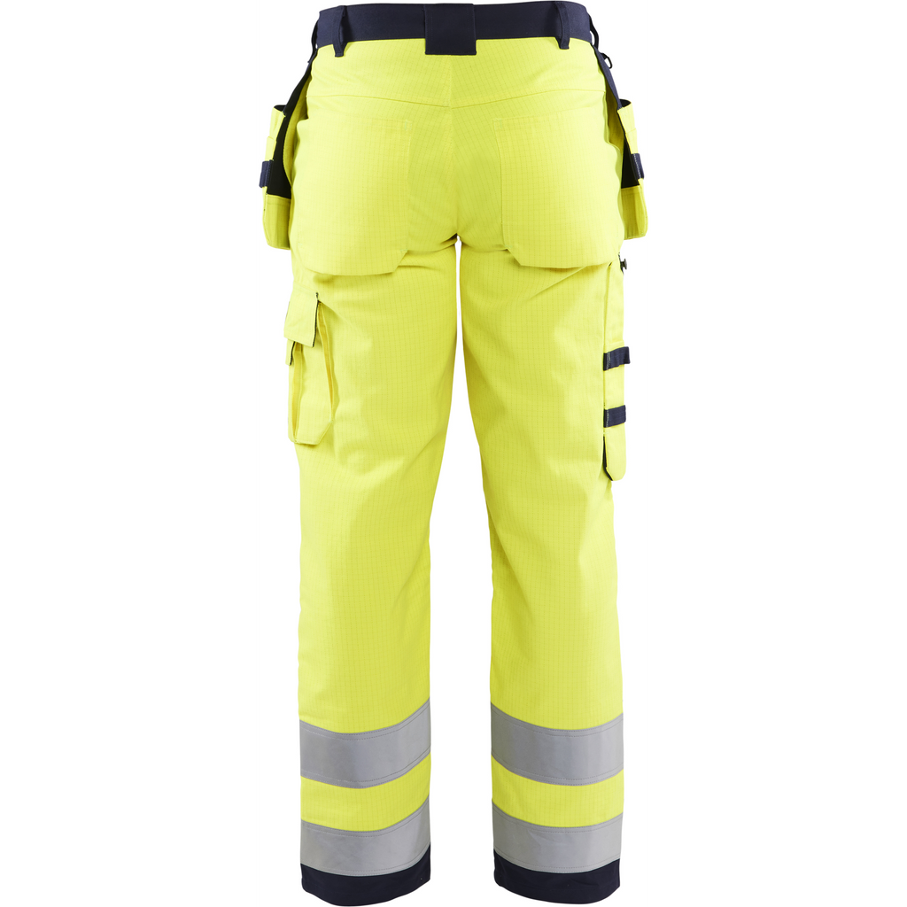 Blaklader Multinorm Craftsman Work Trousers, Yellow/Navy Blue (4)