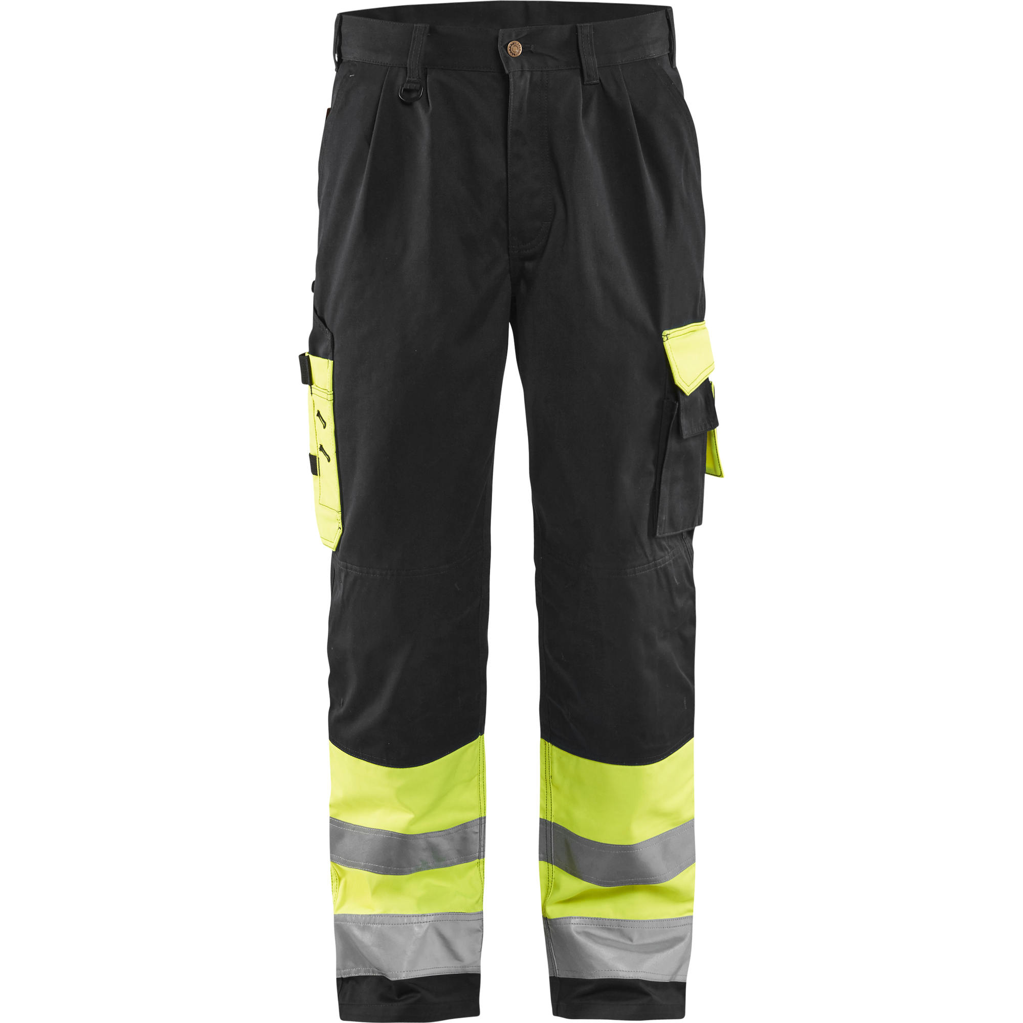 Blaklader High Vis Work Trousers, Yellow/Black