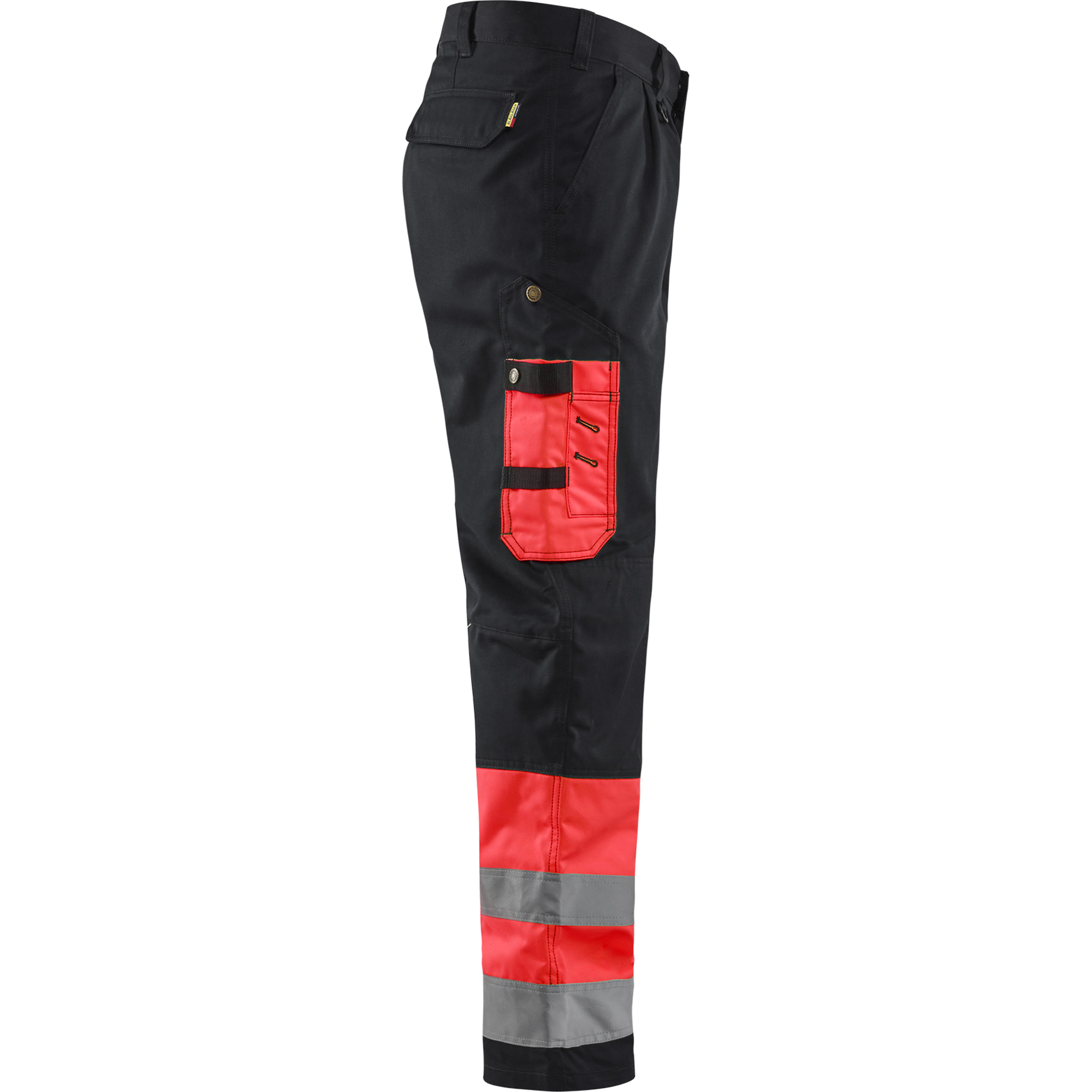 Blaklader High Vis Work Trousers, Red/Black (2)