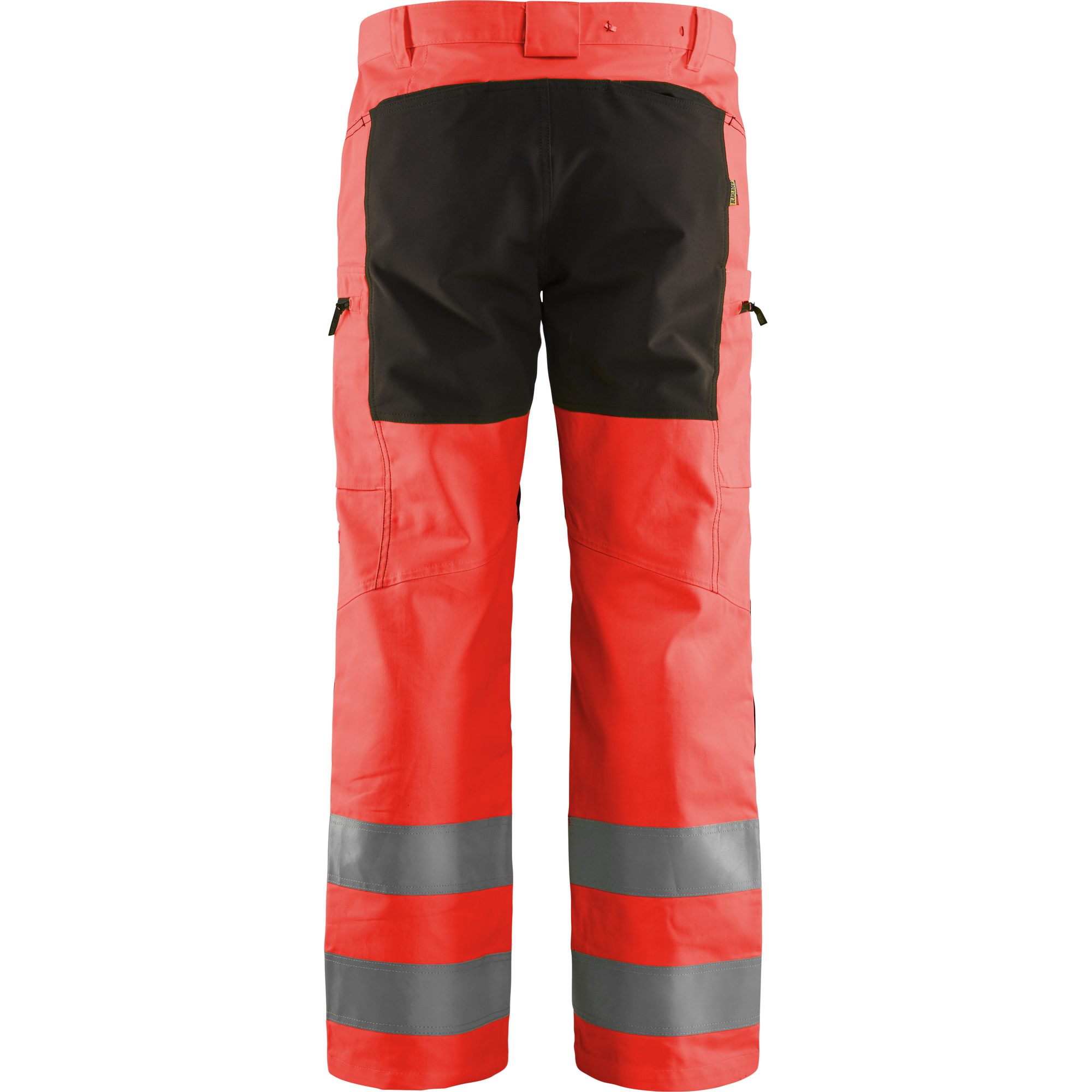 Blaklader High Vis Stretch Work Trousers, Red/Black (3)