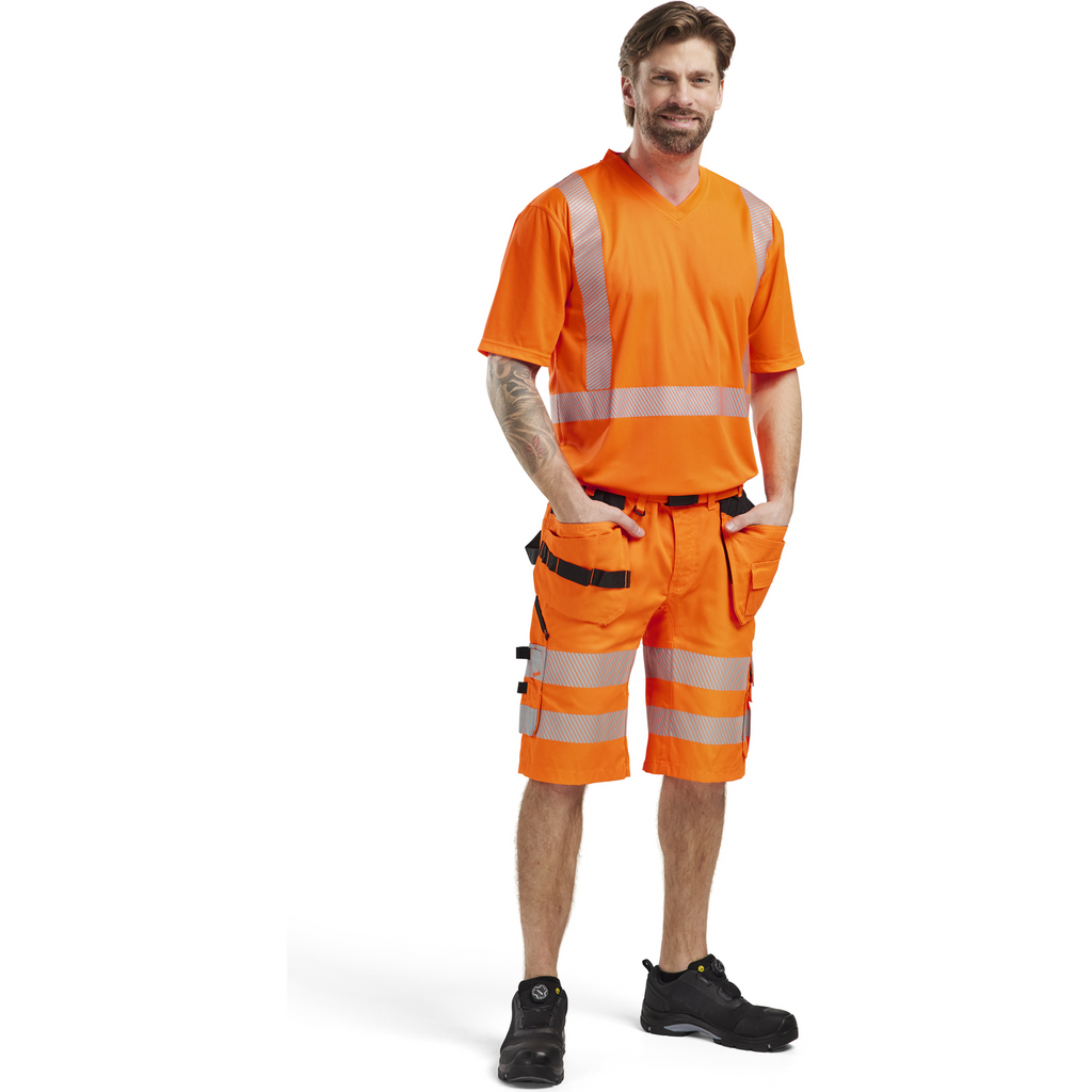 Blaklader High Vis Stretch Shorts, Orange (5)