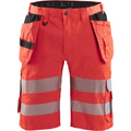 Blaklader High Vis Stretch Shorts, Red