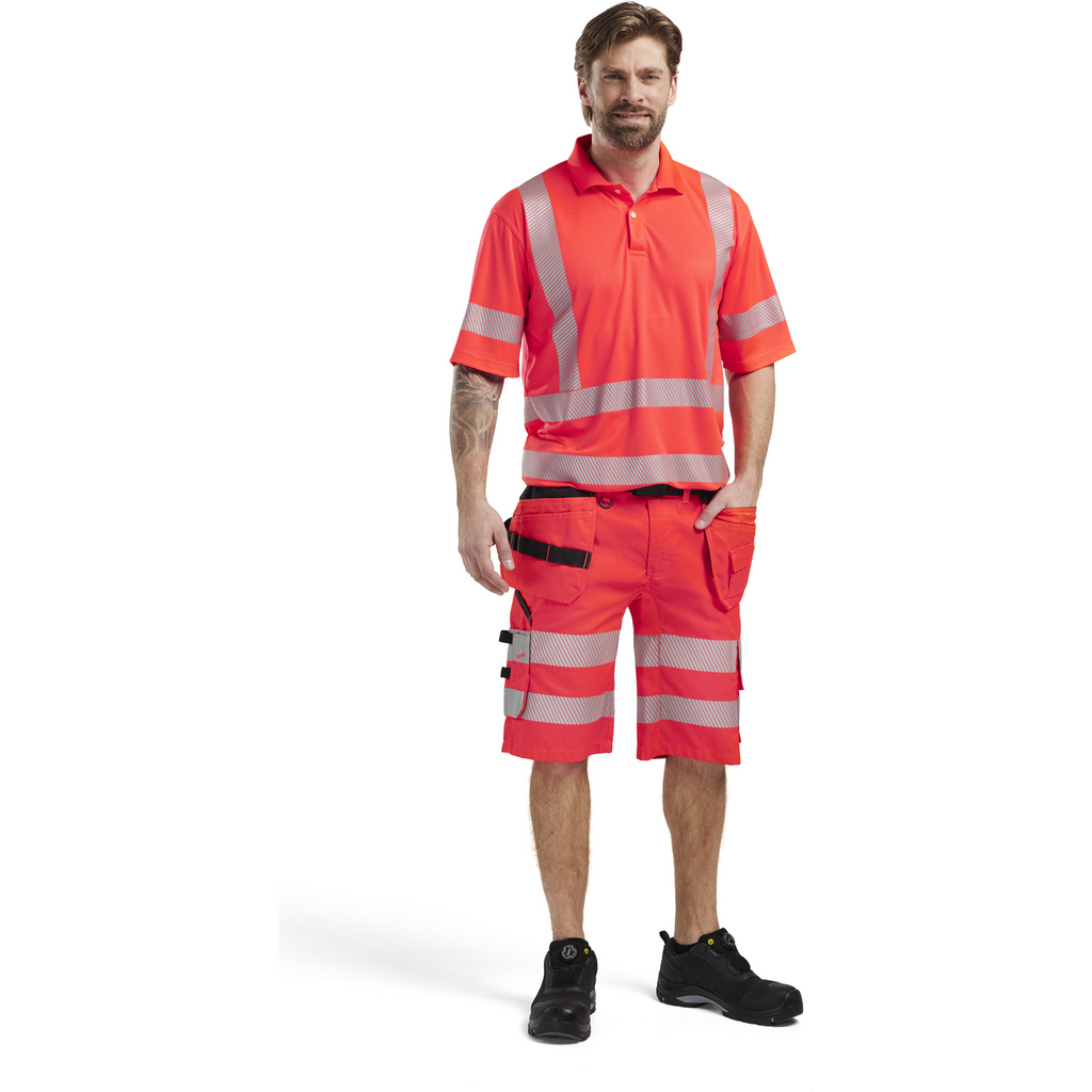 Blaklader High Vis Stretch Shorts, Red (5)