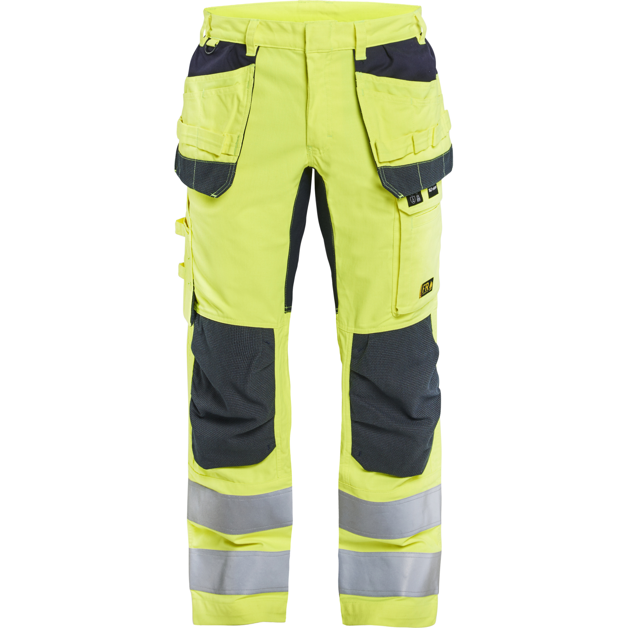 Blaklader Multinorm Stretch Work Trousers, Yellow/Navy Blue
