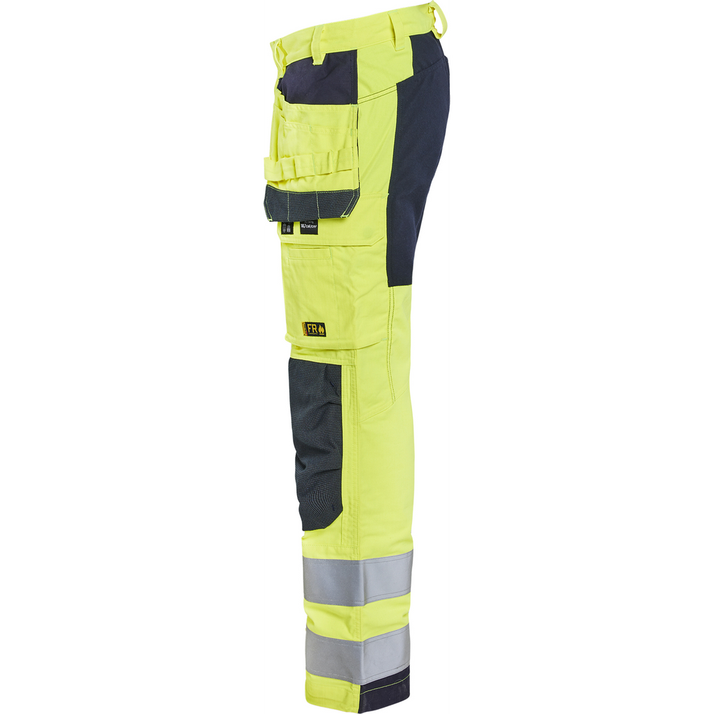 Blaklader Multinorm Stretch Work Trousers, Yellow/Navy Blue (3)