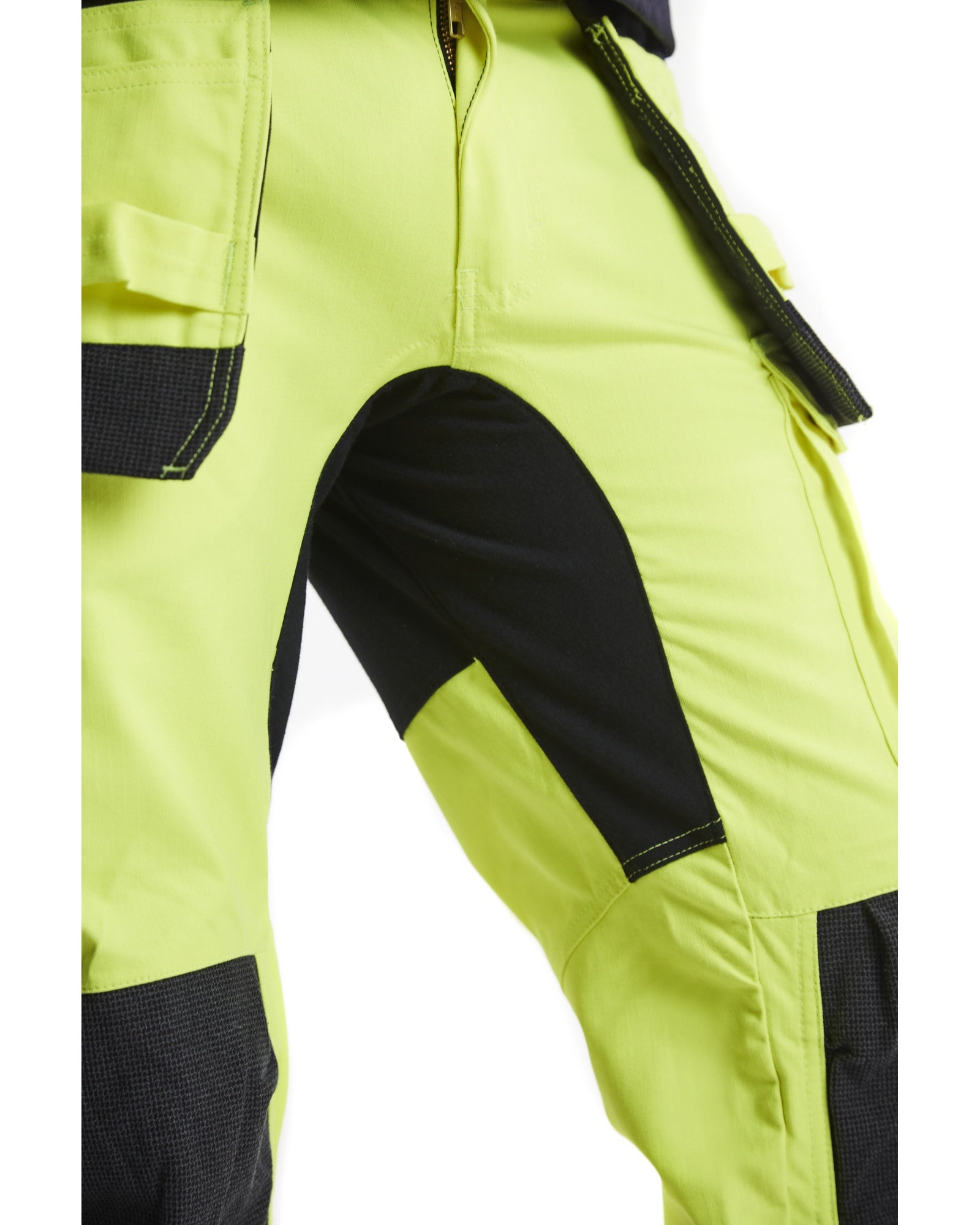 Blaklader Multinorm Stretch Work Trousers, Yellow/Navy Blue (7)