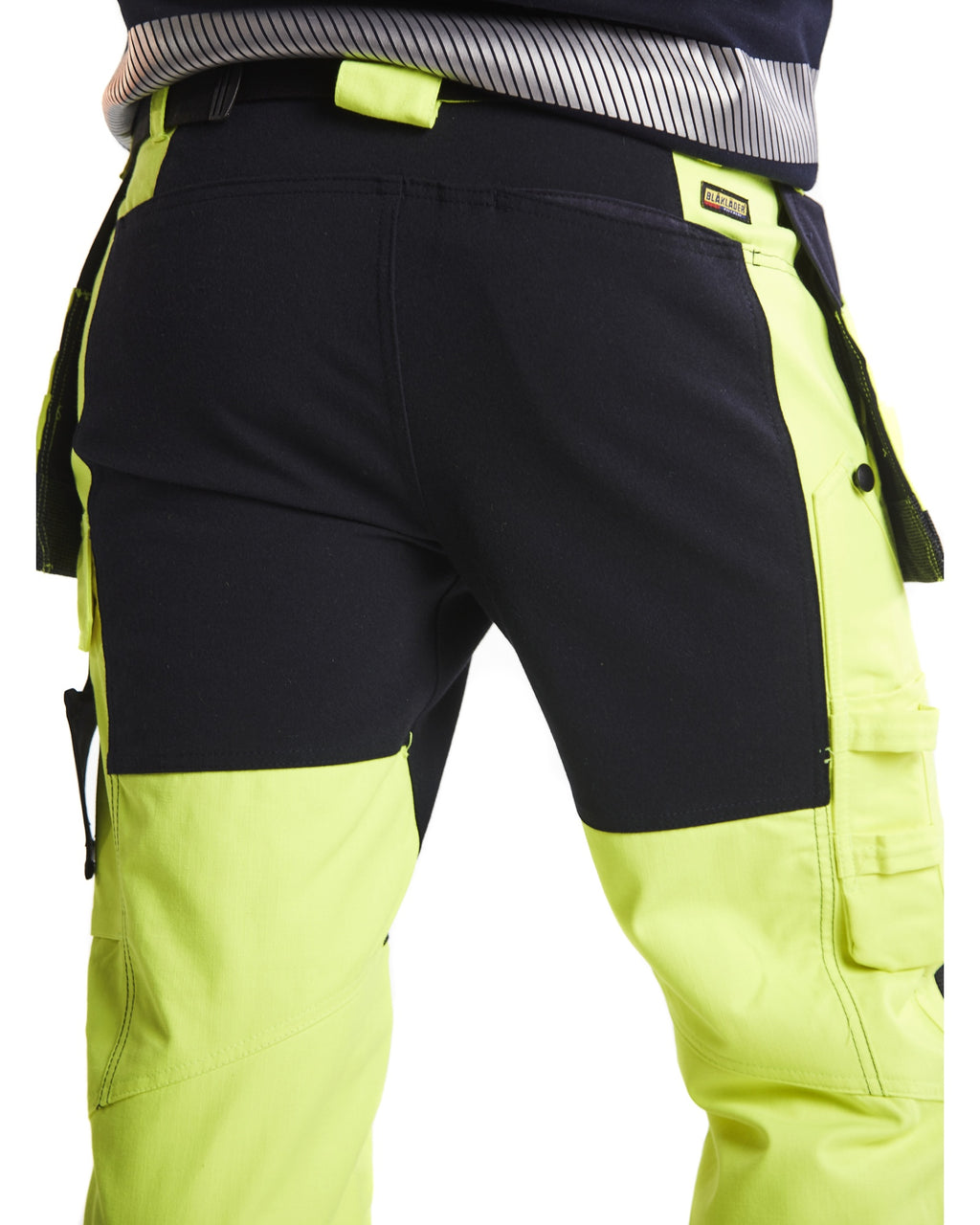 Blaklader Multinorm Stretch Work Trousers, Yellow/Navy Blue (8)