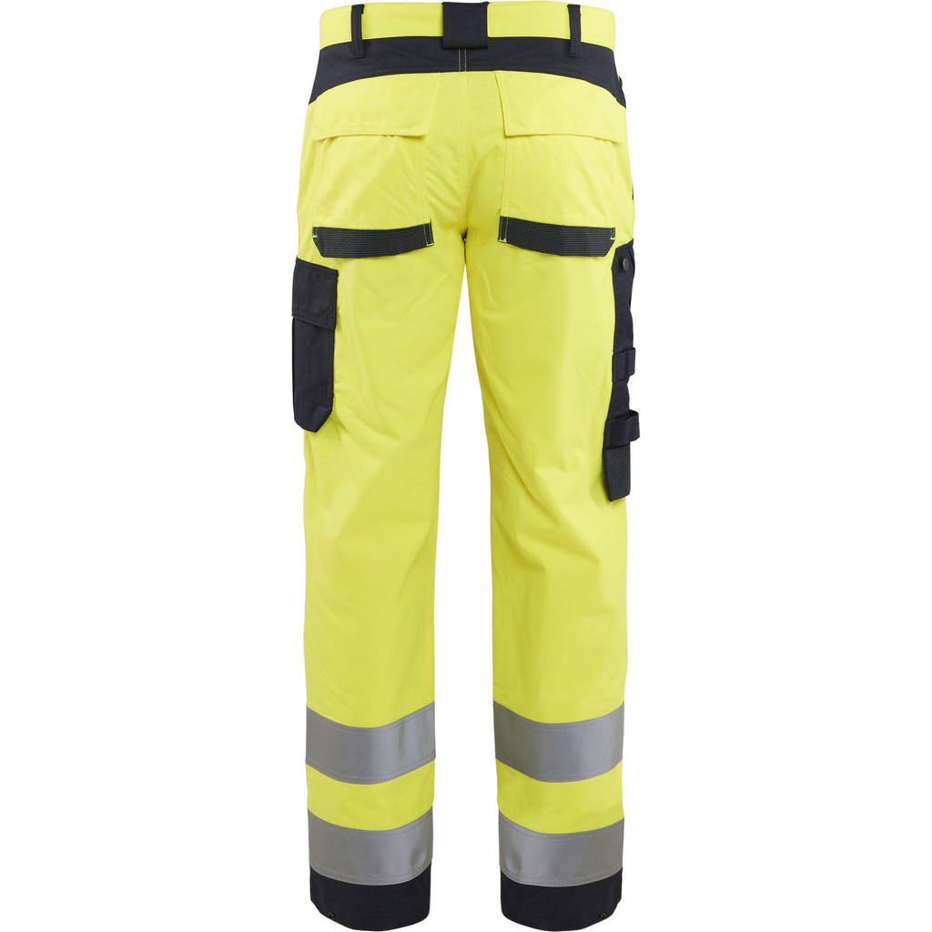 Blaklader Multinorm Work Trousers, Yellow/Navy Blue (4)