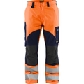 Blaklader Multinorm Work Trousers, Orange/Navy Blue