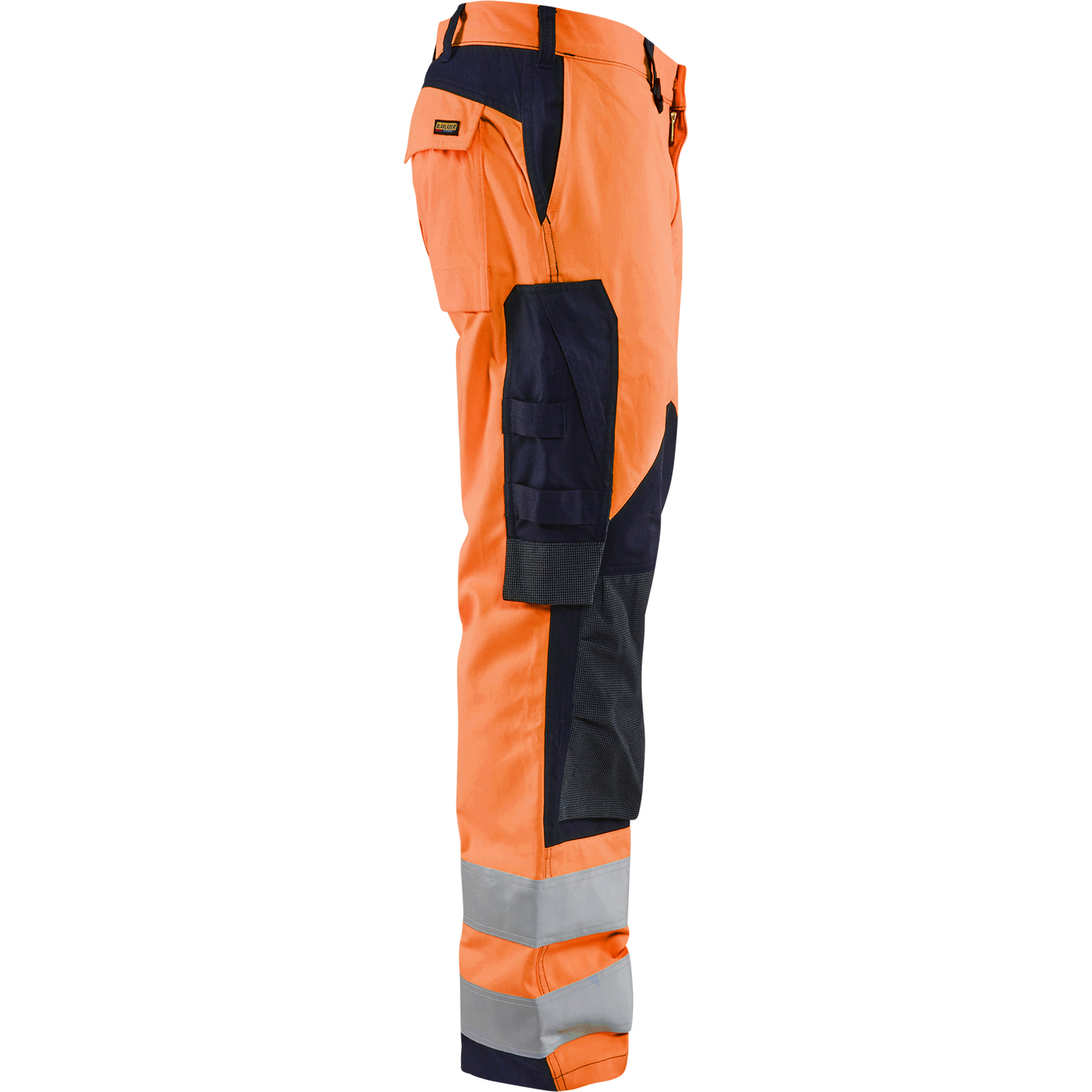 Blaklader Multinorm Work Trousers, Orange/Navy Blue (2)
