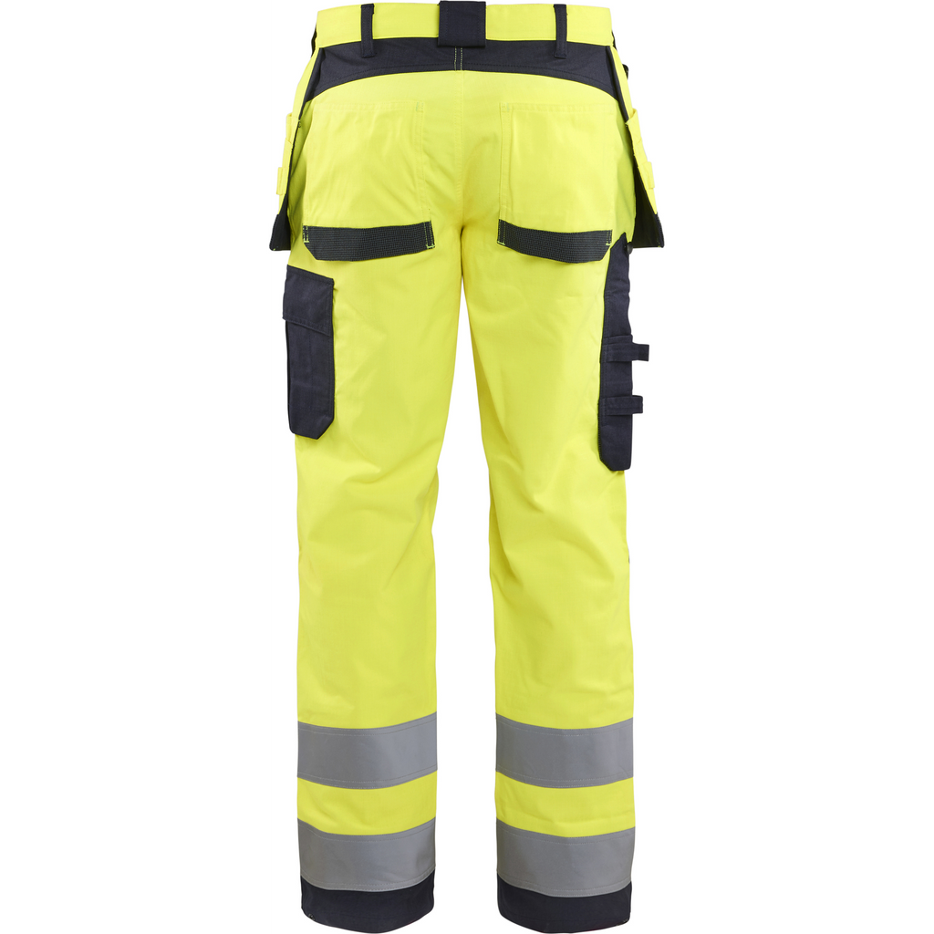 Blaklader Multinorm Work Trousers, Yellow/Navy Blue (4)