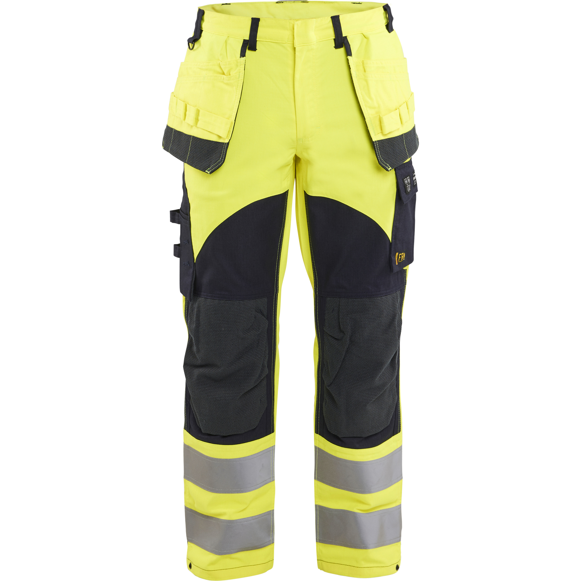 Blaklader Multinorm Work Trousers, Yellow/Navy Blue