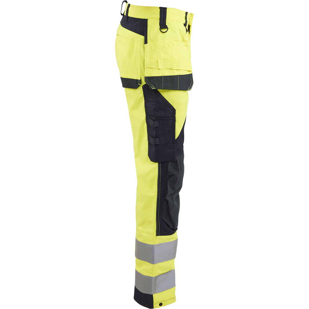 Blaklader Multinorm Work Trousers, Yellow/Navy Blue (2)