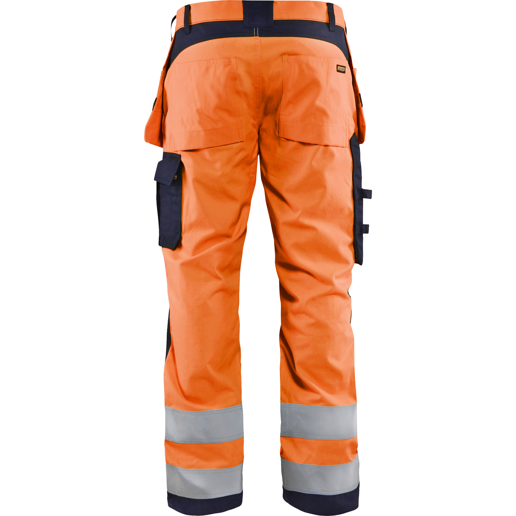 Blaklader Multinorm Work Trousers, Orange/Navy Blue (4)
