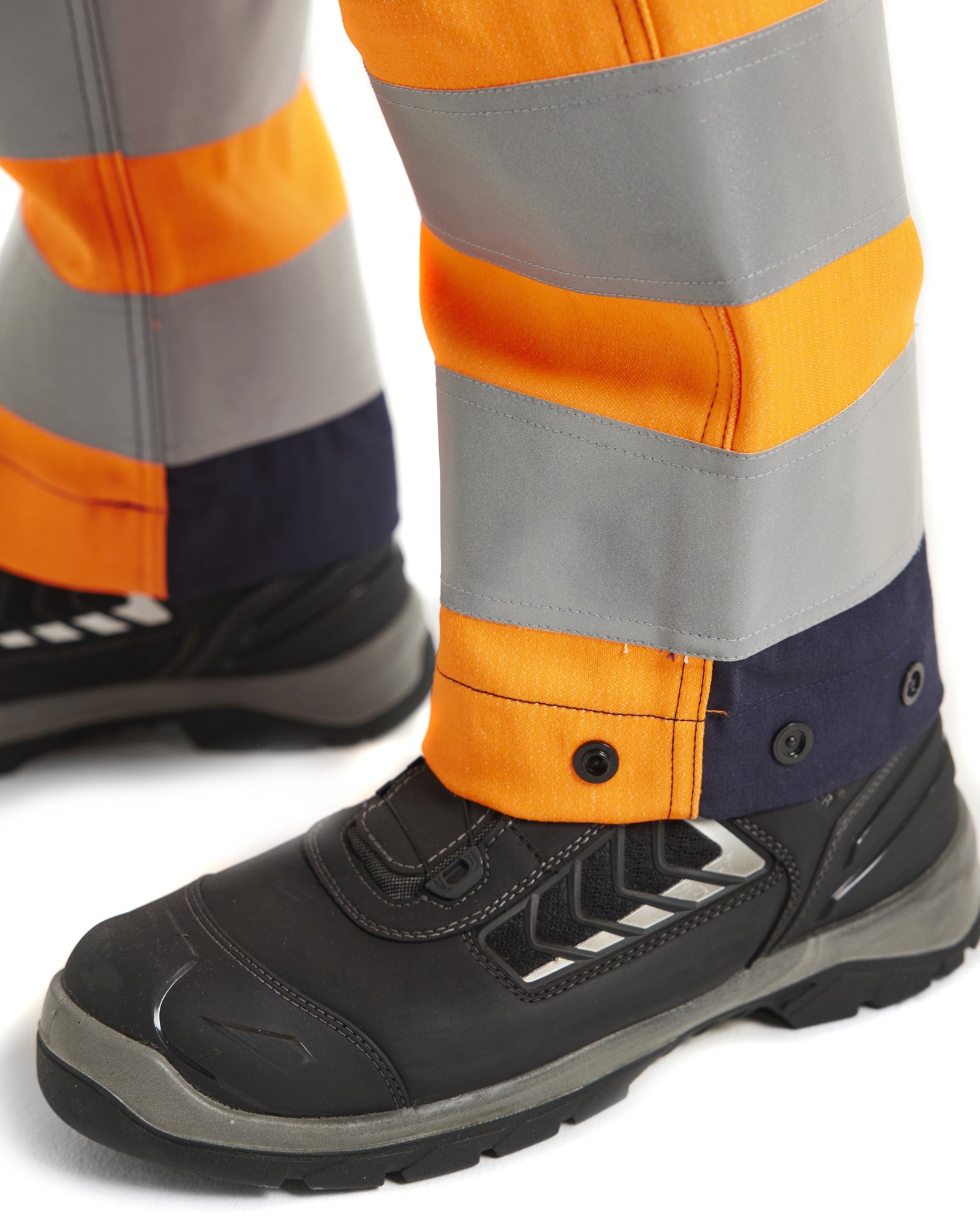 Blaklader Multinorm Work Trousers, Orange/Navy Blue (8)