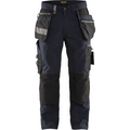 Blaklader Stretch Craftsman Work Trousers, Dark Navy/Black