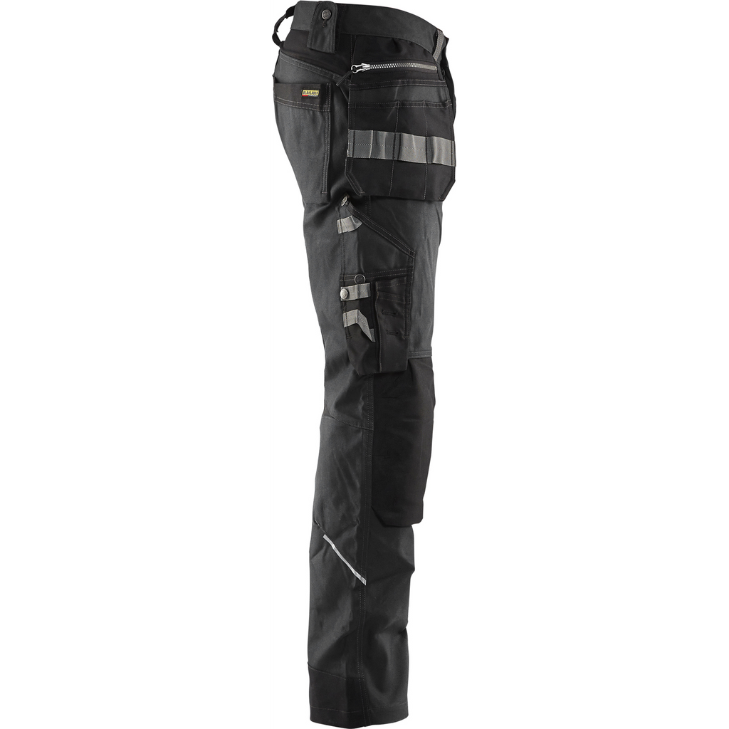 Blaklader Stretch Craftsman Work Trousers, Dark Grey/Black (2)