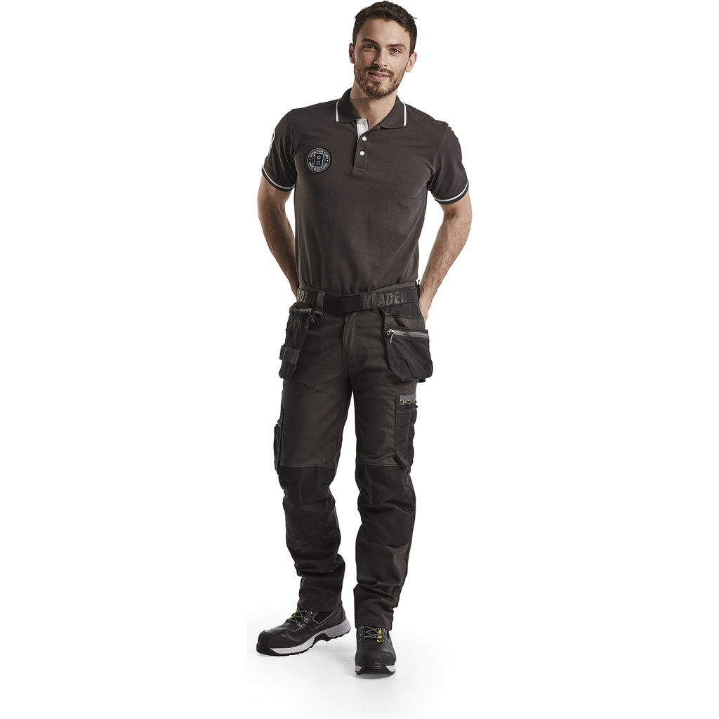 Blaklader Stretch Craftsman Work Trousers, Dark Grey/Black (5)