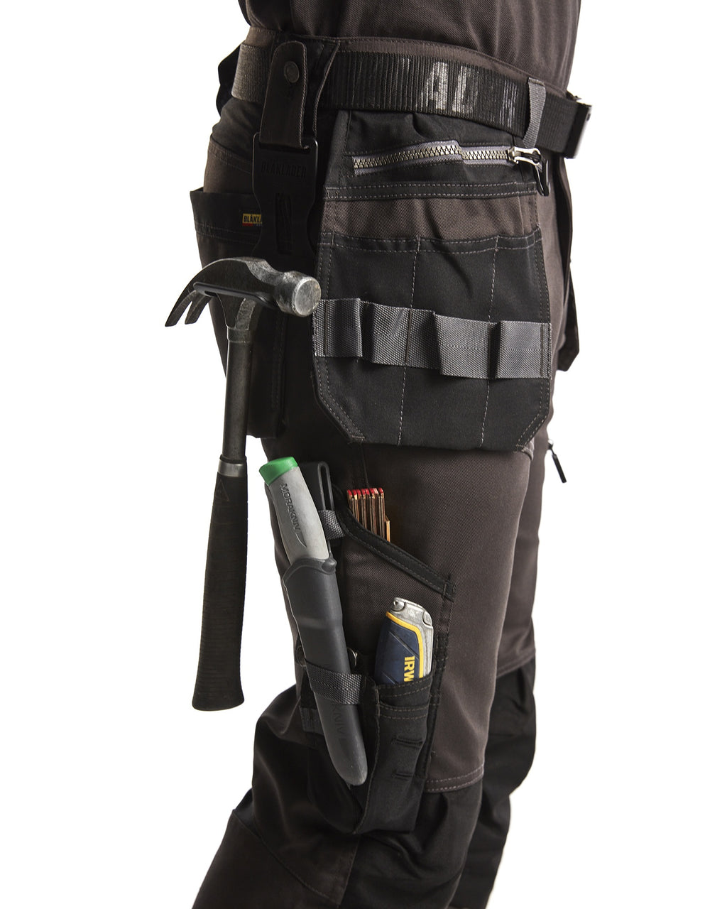 Blaklader Stretch Craftsman Work Trousers, Dark Grey/Black (7)