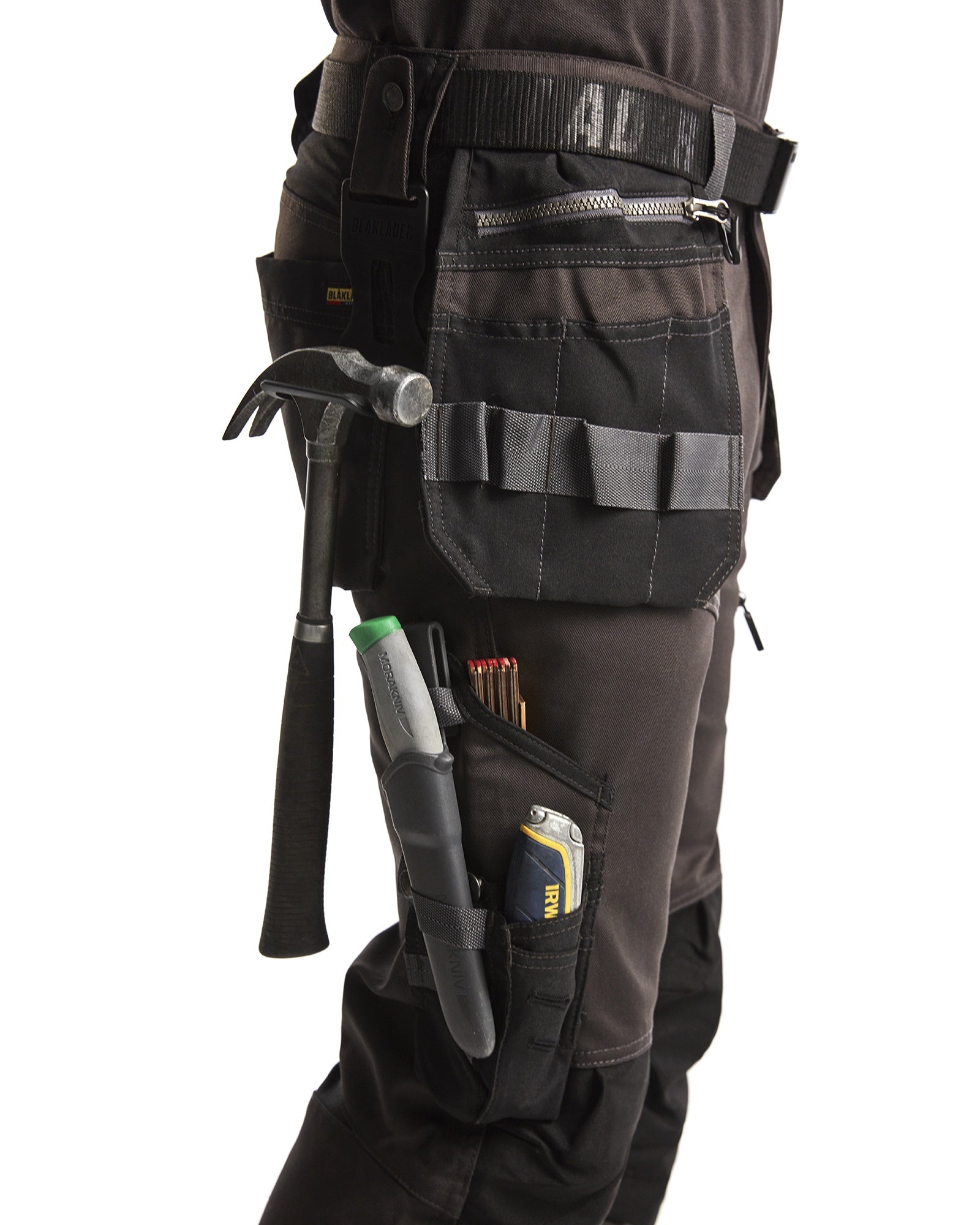 Blaklader Stretch Craftsman Work Trousers, Dark Grey/Black (7)