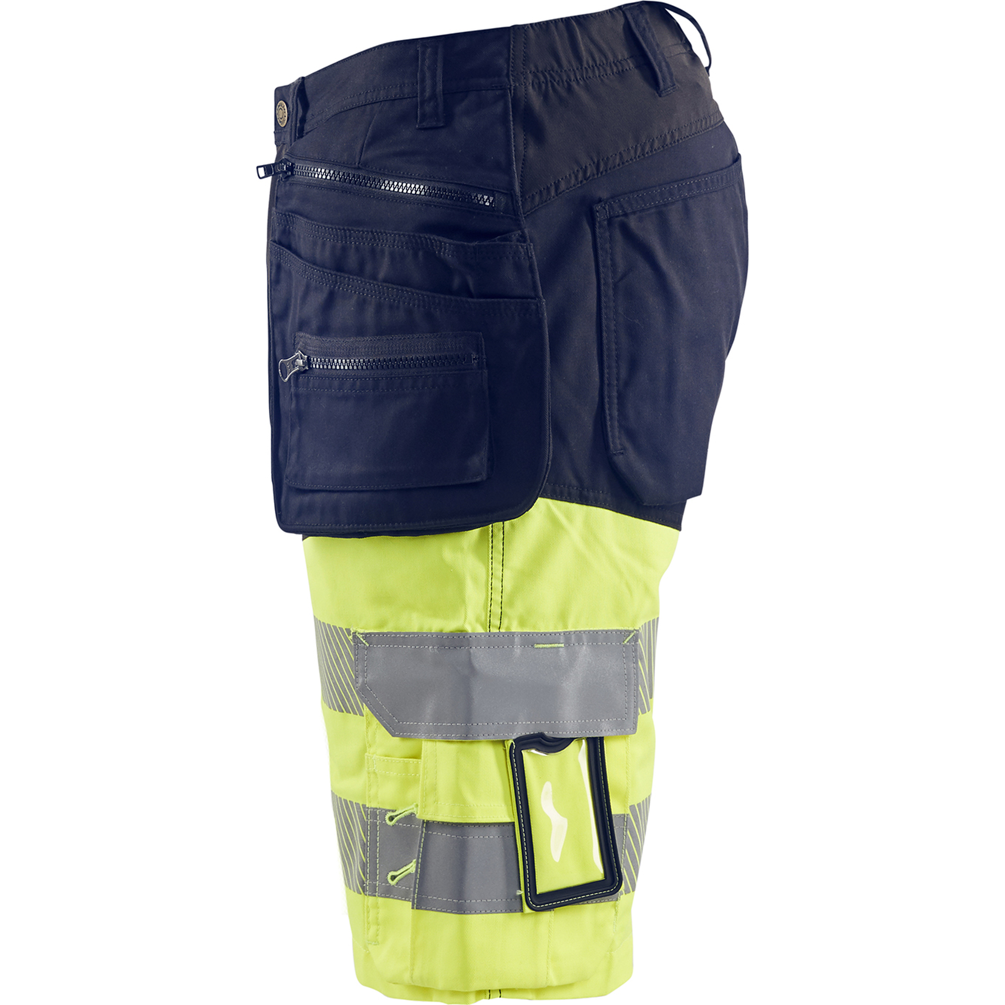 Blaklader High Vis Stretch Shorts, Navy Blue/ Yellow (2)